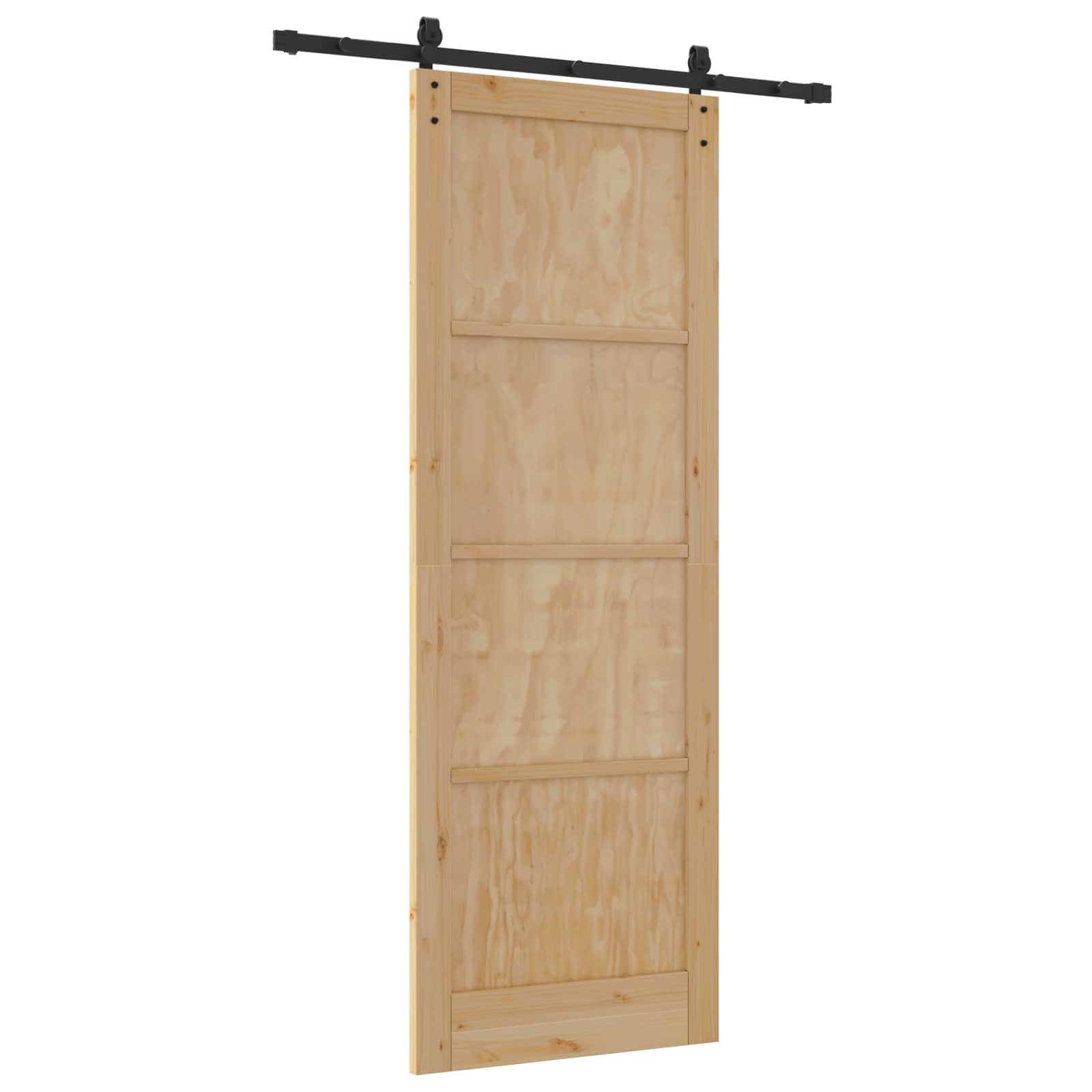 Slankios durys Natūrali 83 x 232 cm Pušies medienos masyvas