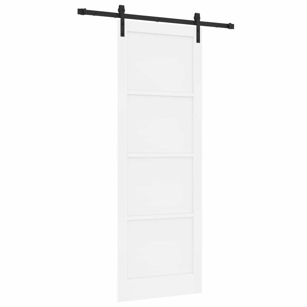 Slankios durys Balta 83 x 232 cm Pušies medienos masyvas
