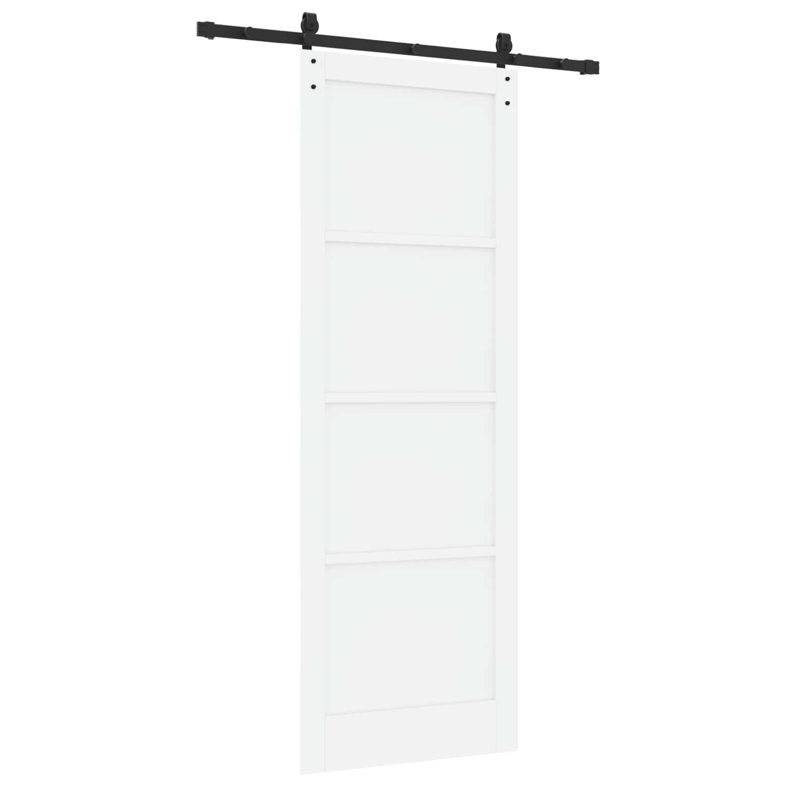 Slankios durys Balta 83 x 232 cm Pušies medienos masyvas