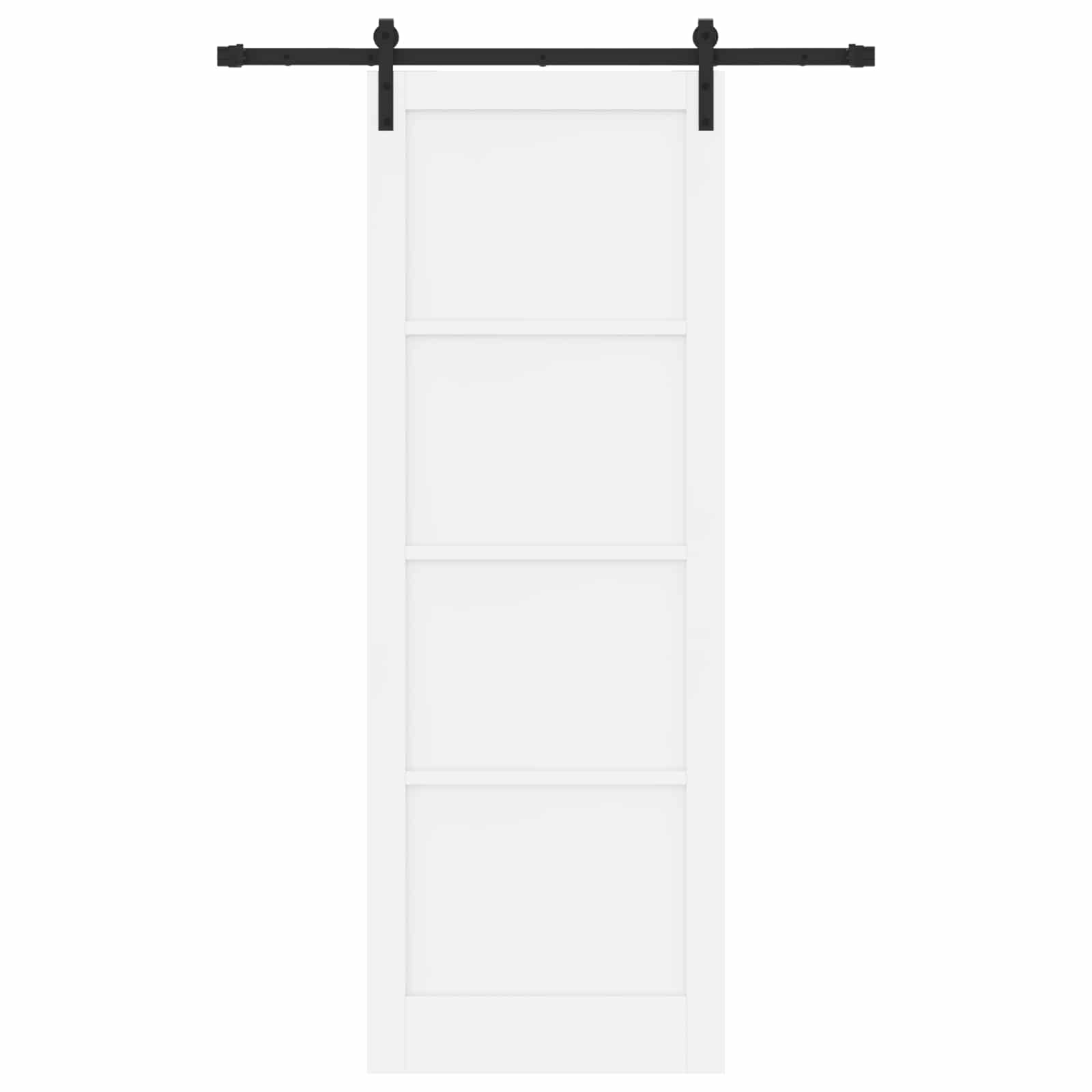 Slankios durys Balta 83 x 232 cm Pušies medienos masyvas
