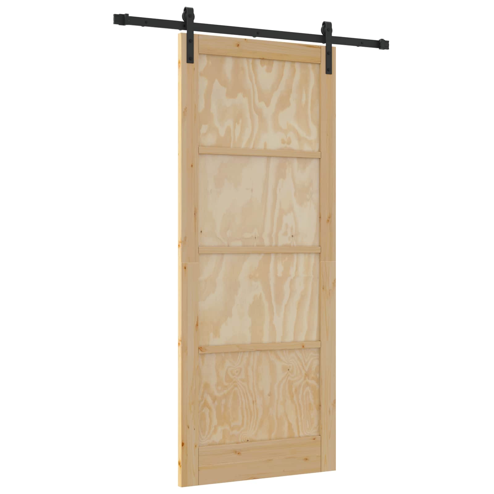 Bīdāmās durvis dabīgas 86 x 211 cm Masīva priedes koks