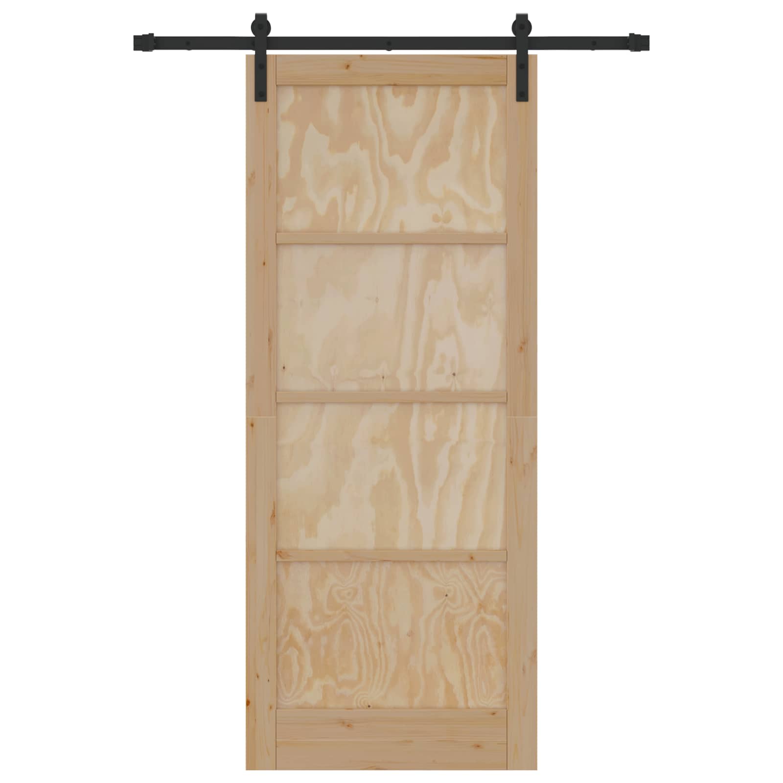 Bīdāmās durvis dabīgas 86 x 211 cm Masīva priedes koks