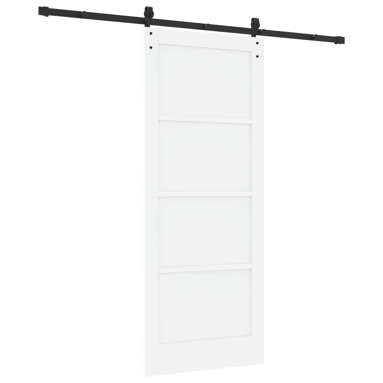 Slankios durys Balta 83 x 202 cm Pušies medienos masyvas