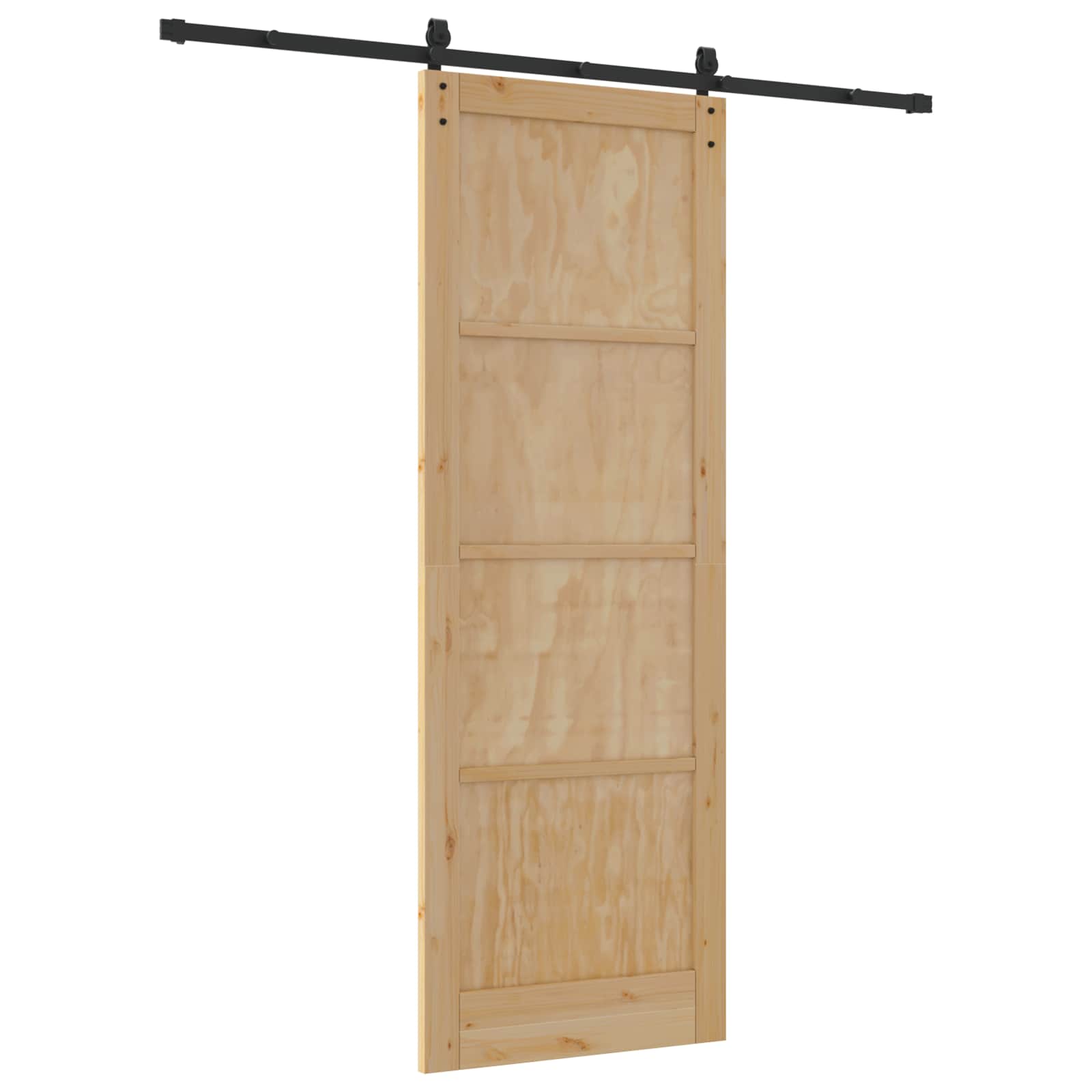Slankios durys Natūrali 83 x 232 cm Pušies medienos masyvas