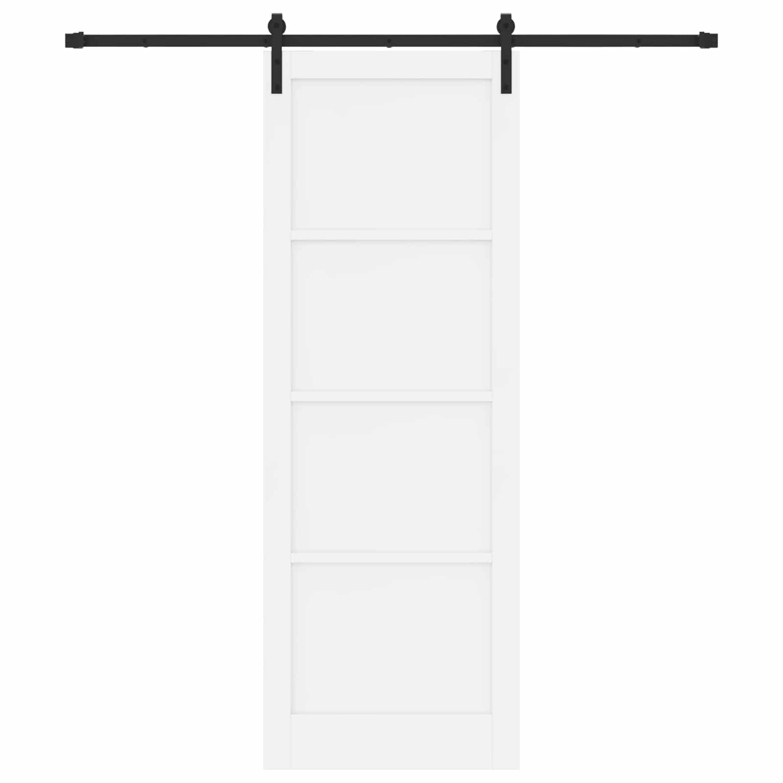 Slankios durys Balta 83 x 232 cm Pušies medienos masyvas