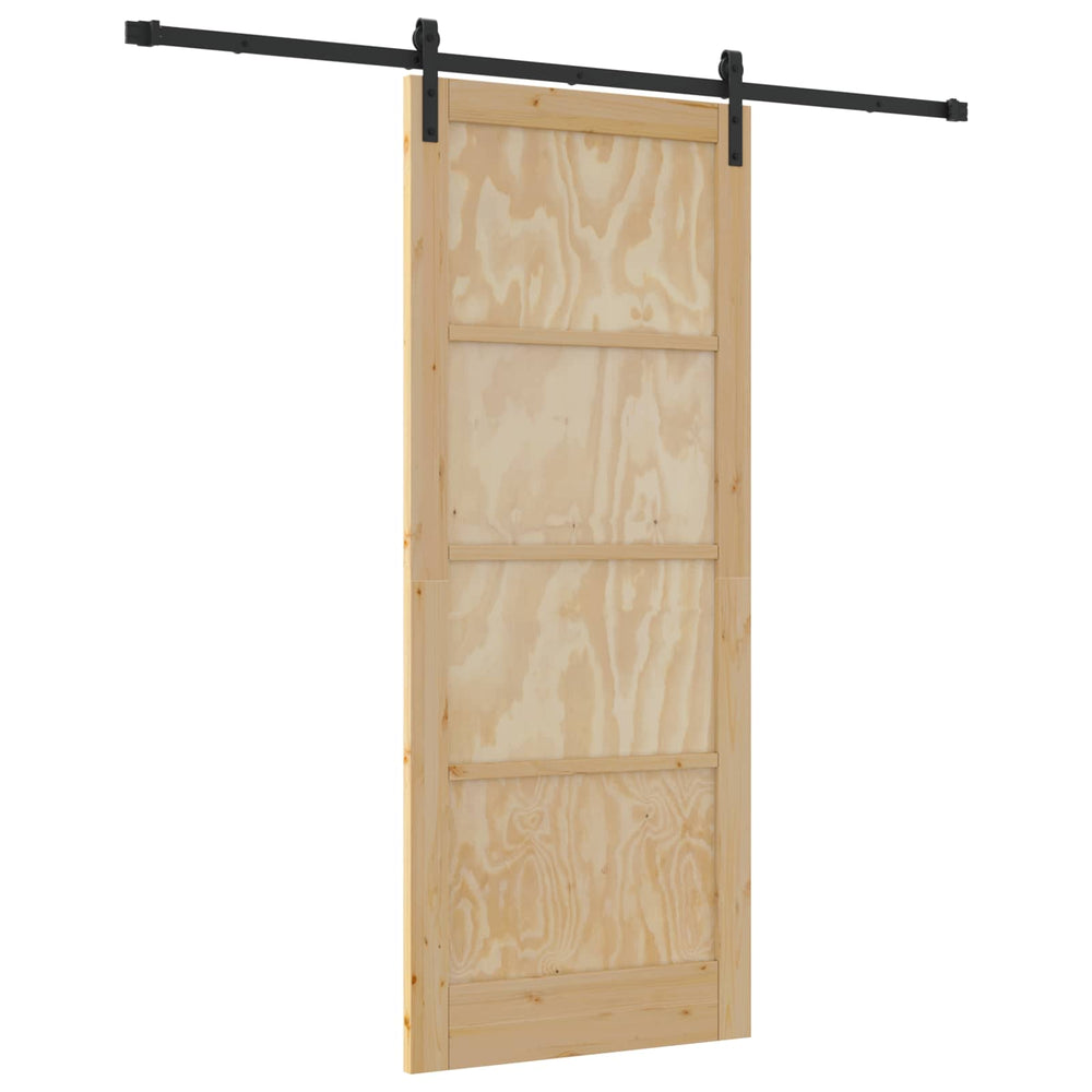 Slankios durys Natūrali 86 x 211 cm Pušies medienos masyvas