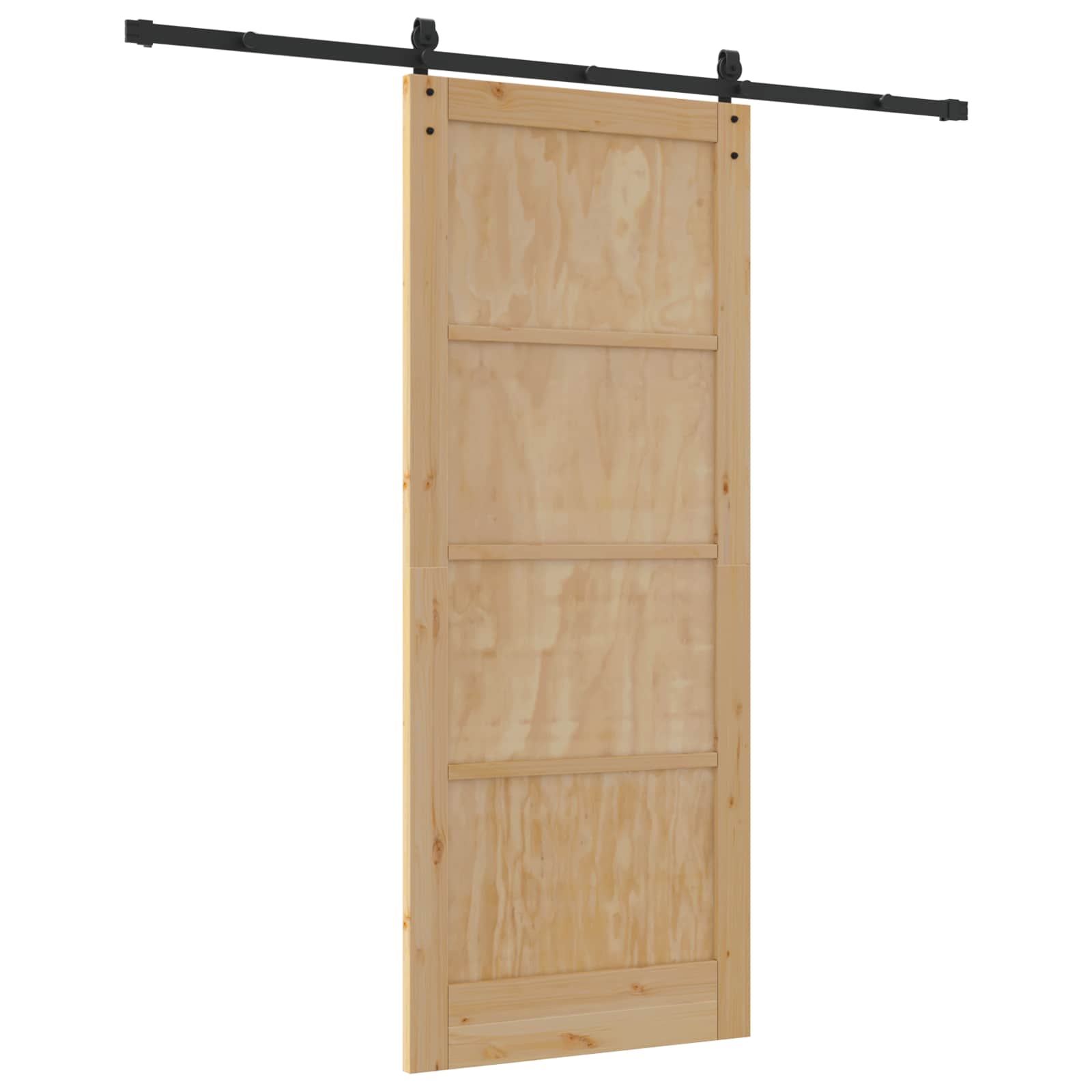 Bīdāmās durvis dabīgas 86 x 211 cm Masīva priedes koks