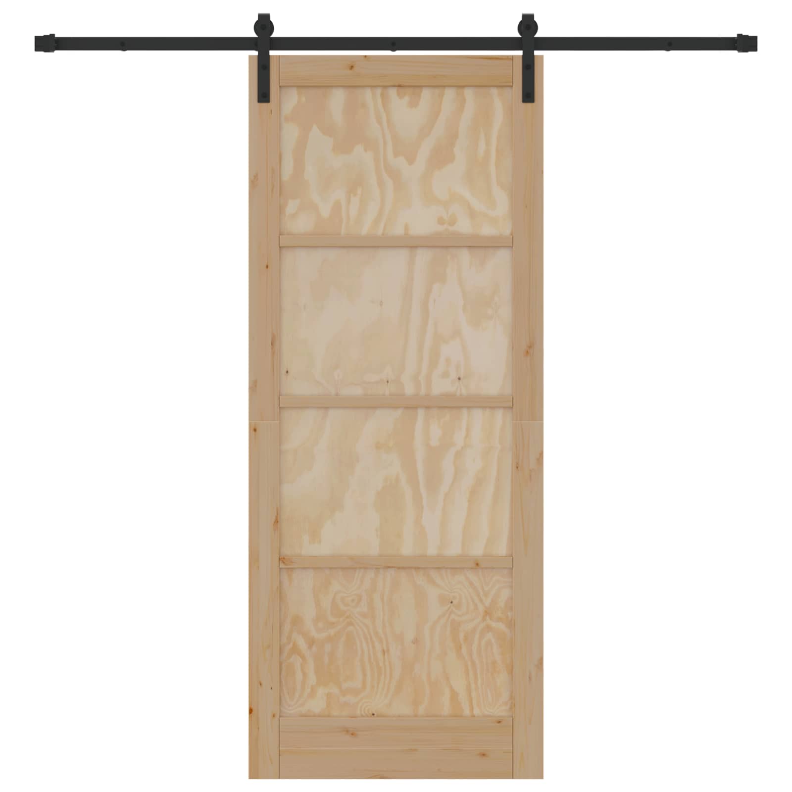 Bīdāmās durvis dabīgas 86 x 211 cm Masīva priedes koks