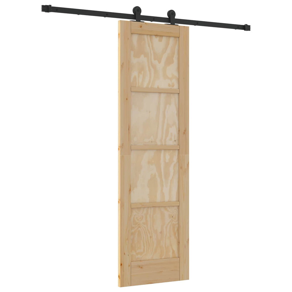 Slankios durys Natūrali ir juoda 61 x 198,5 cm