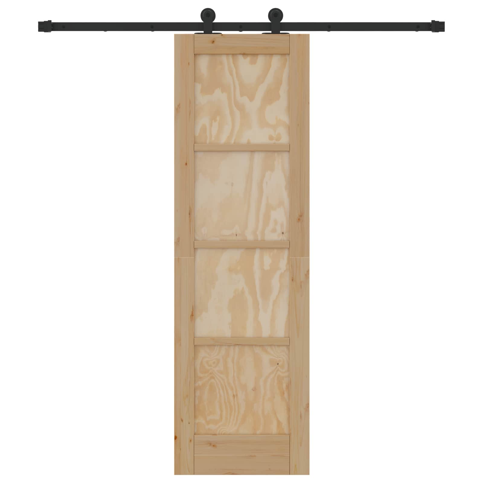 Slankios durys Natūrali ir juoda 61 x 198,5 cm