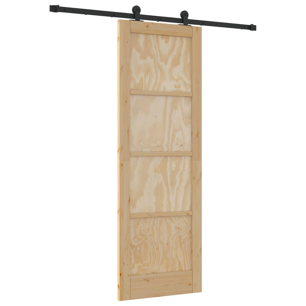 Slankios durys Natūrali ir juoda 73,5 x 211 cm