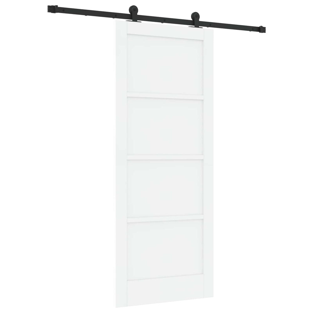 Slankios durys Balta ir juoda 83 x 202 cm