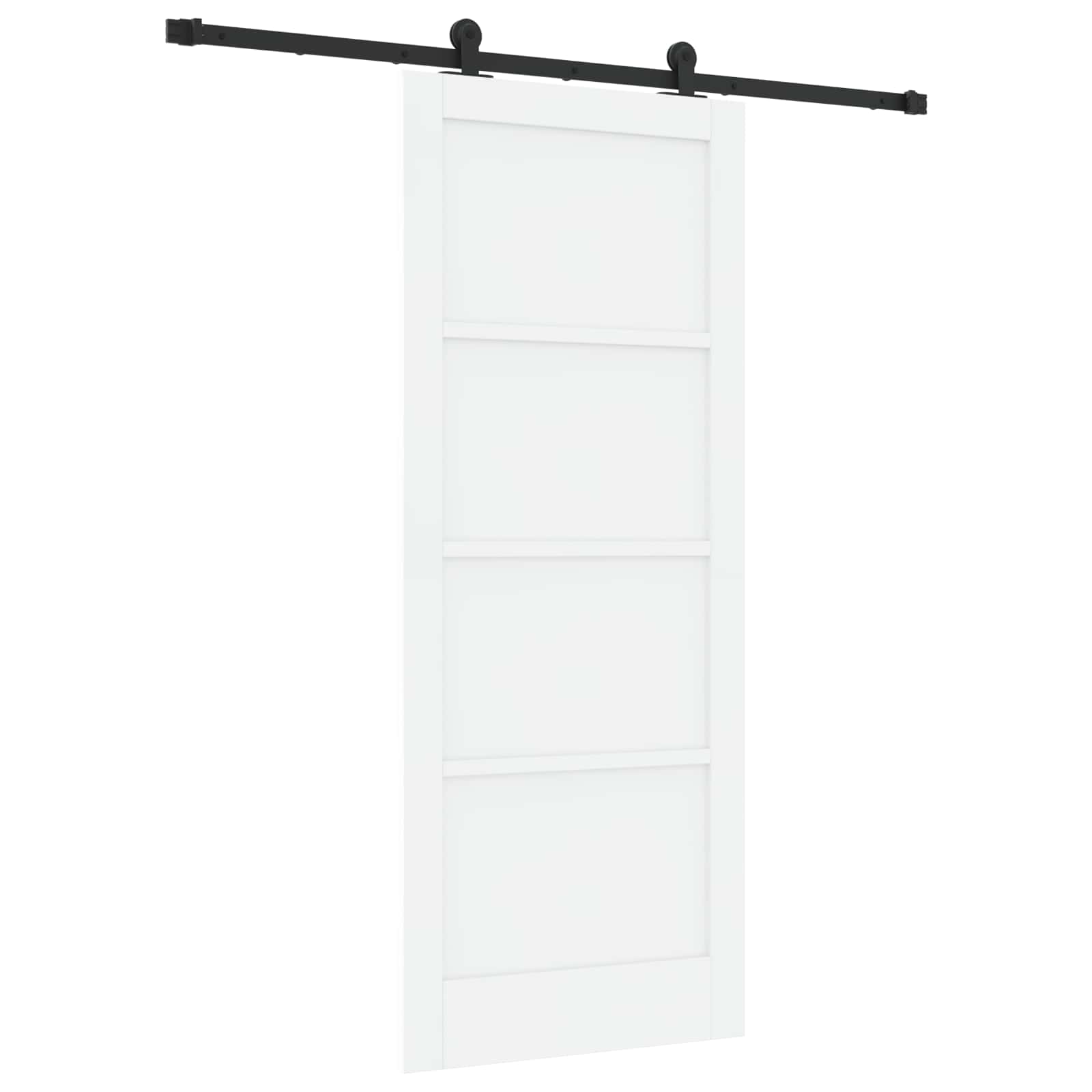 Slankios durys Balta ir juoda 83 x 202 cm