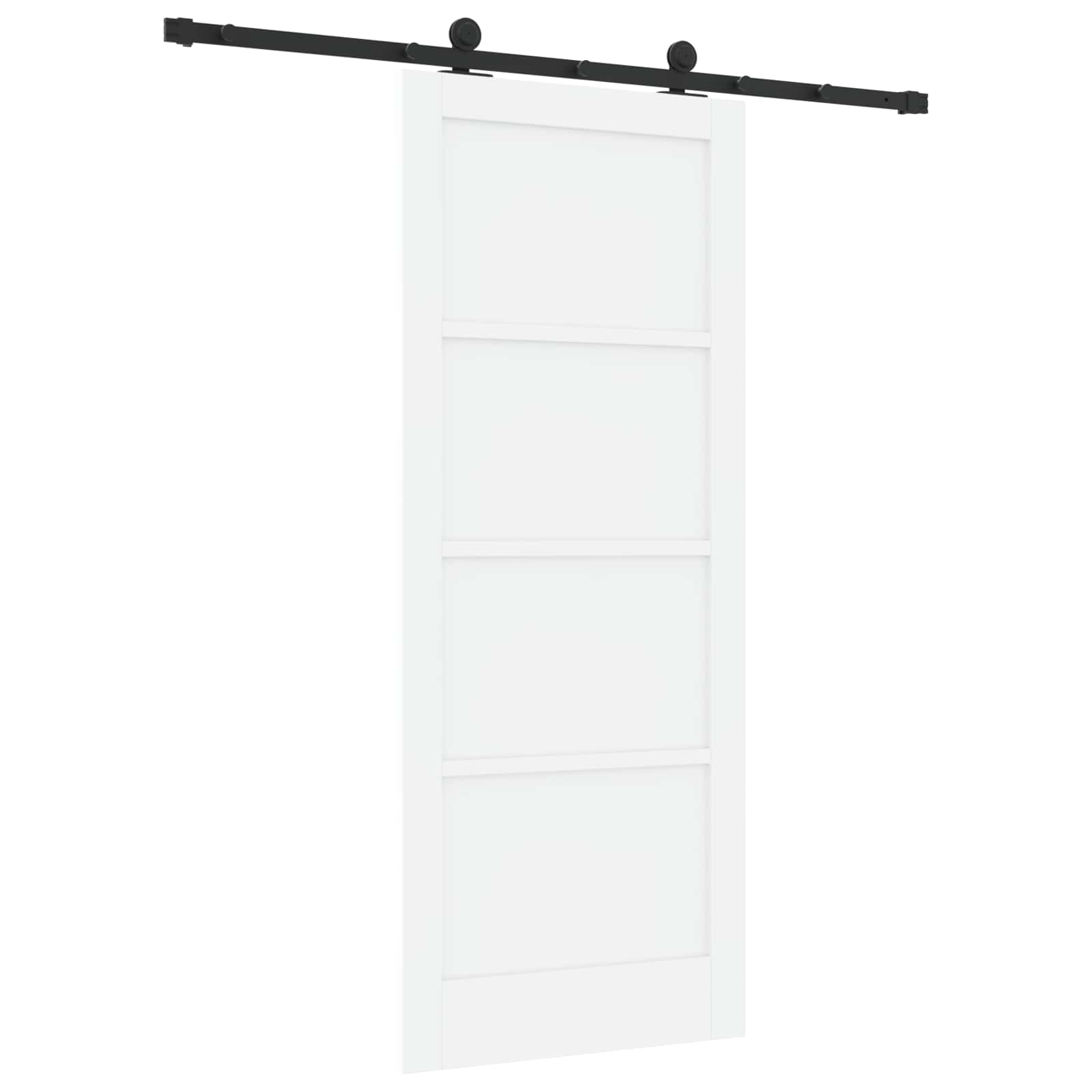 Slankios durys Balta ir juoda 83 x 202 cm