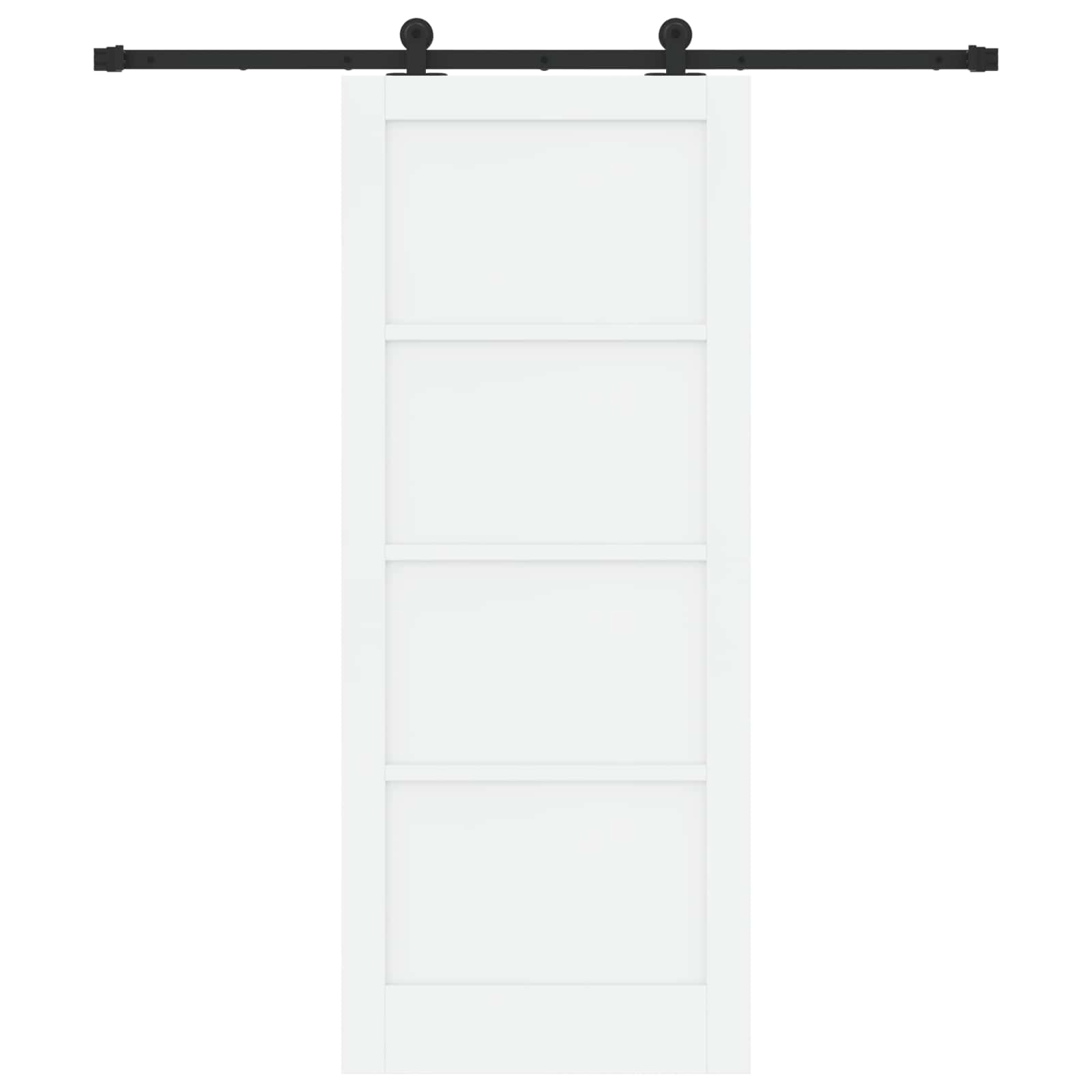 Slankios durys Balta ir juoda 83 x 202 cm