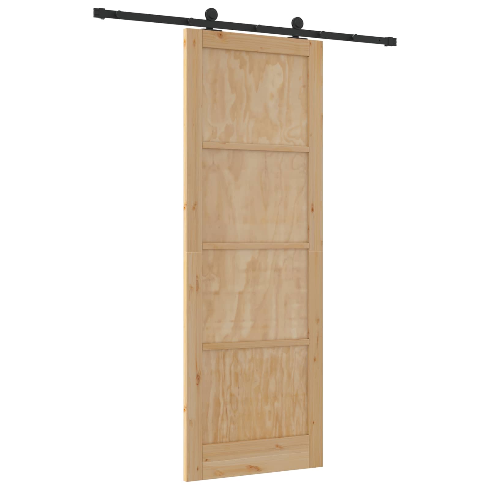 Slankios durys Natūrali ir juoda 83 x 232 cm