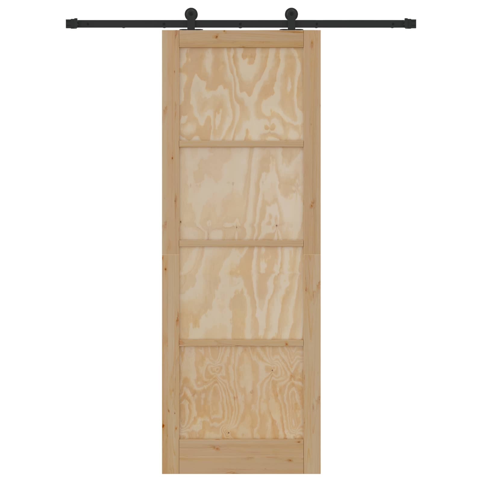 Slankios durys Natūrali ir juoda 83 x 232 cm