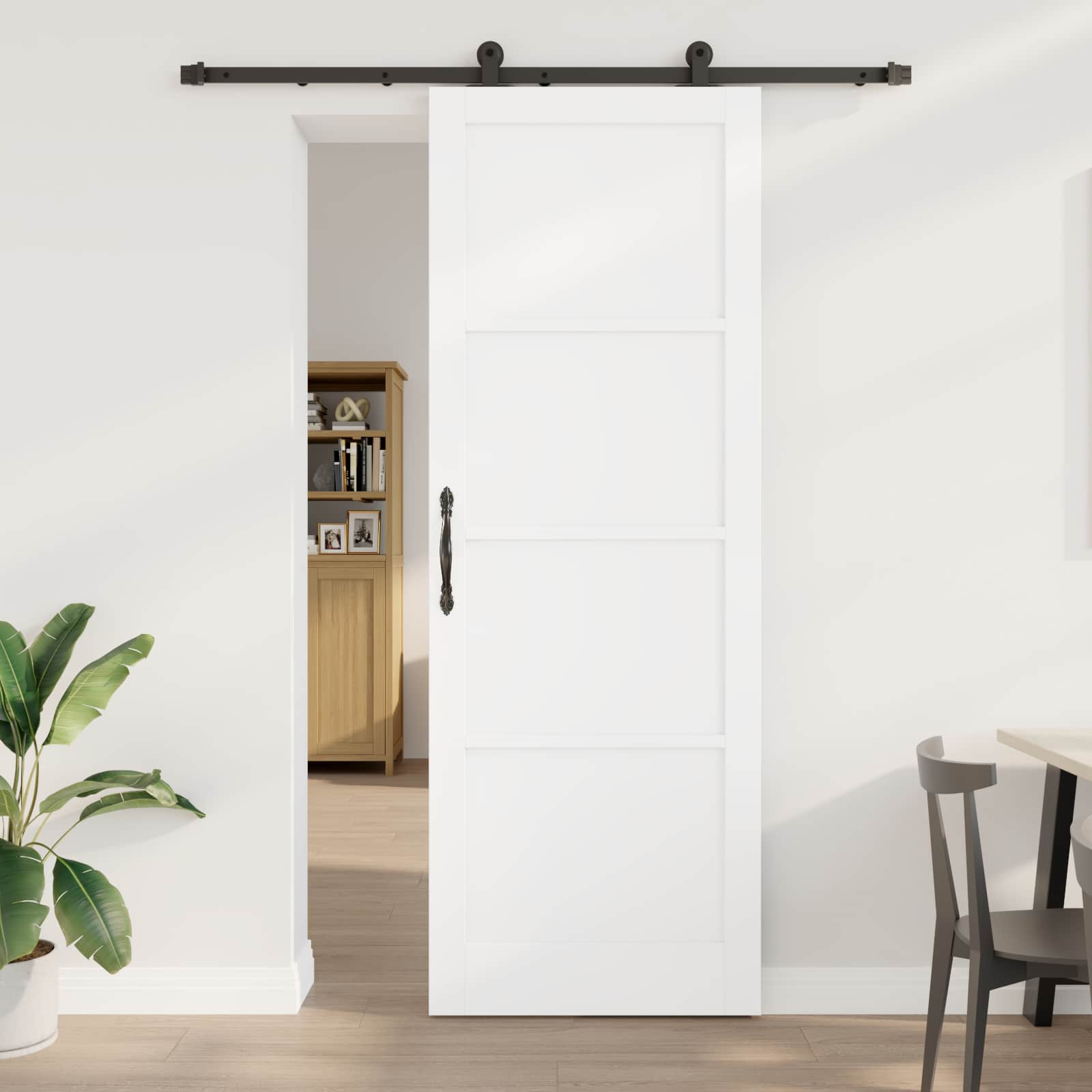 Slankios durys Balta ir juoda 83 x 232 cm