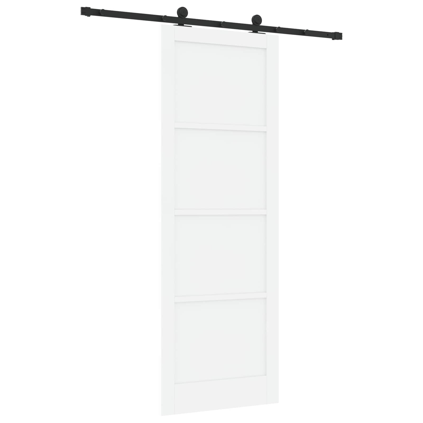 Slankios durys Balta ir juoda 83 x 232 cm