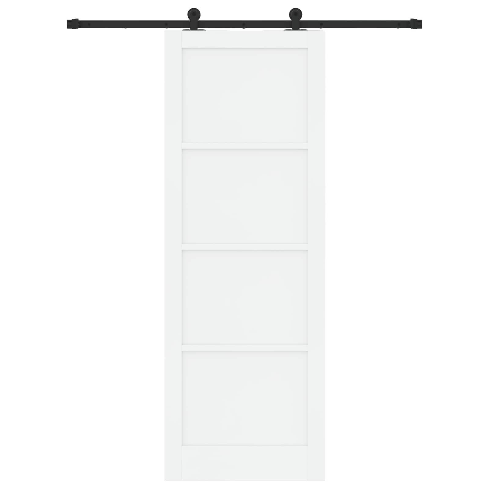 Slankios durys Balta ir juoda 83 x 232 cm