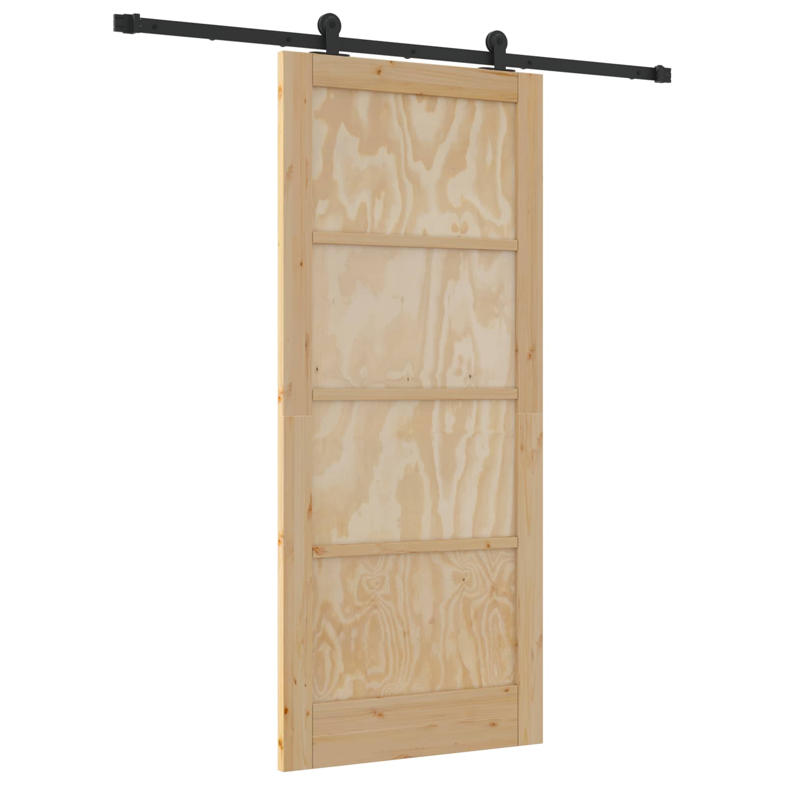 Slankios durys Natūrali ir juoda 86 x 198,5 cm