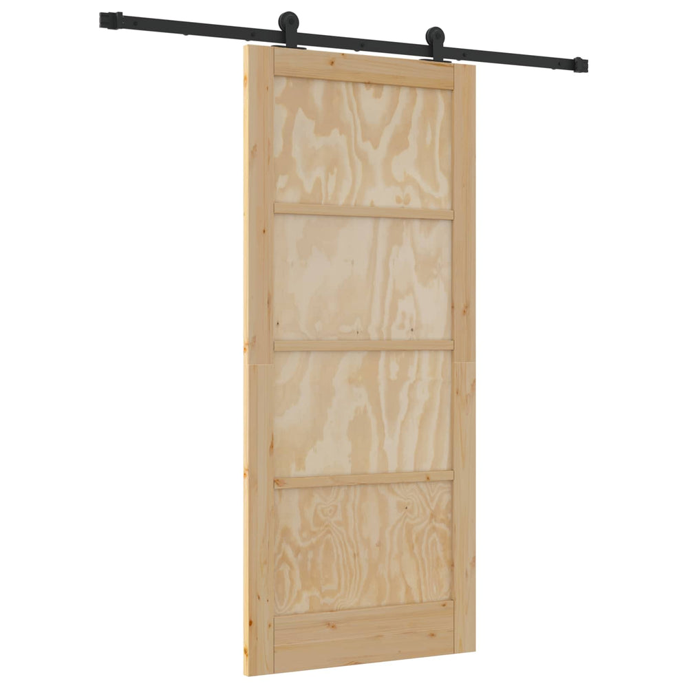Slankios durys Natūrali ir juoda 86 x 198,5 cm