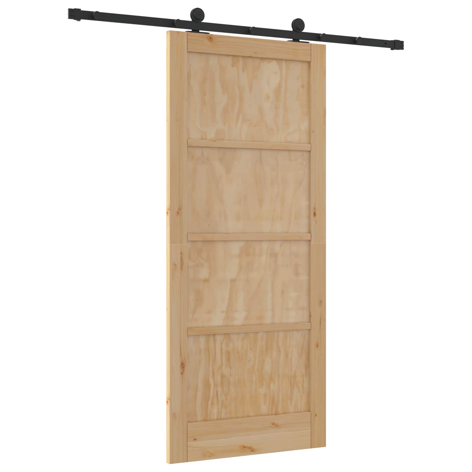 Slankios durys Natūrali ir juoda 86 x 198,5 cm