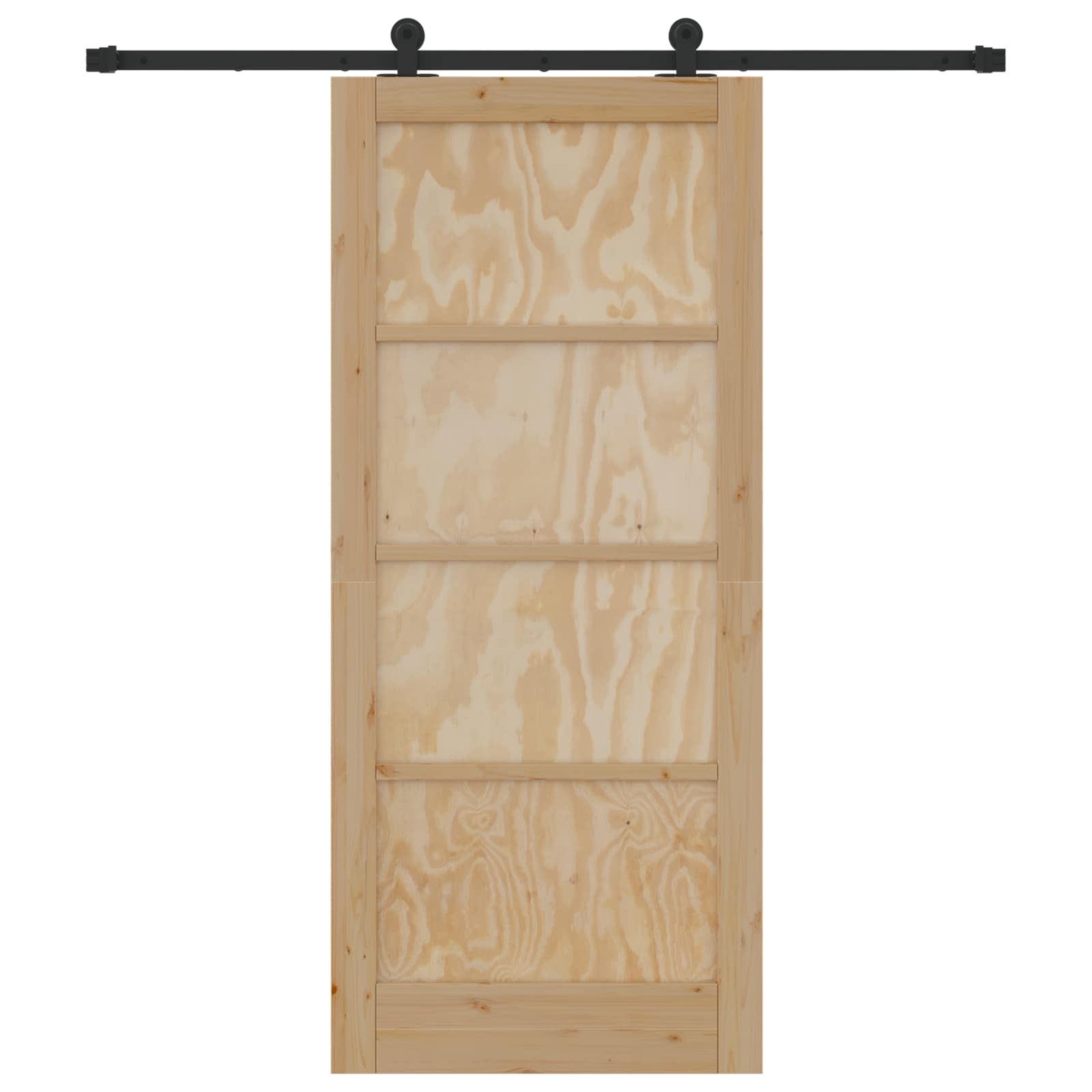 Slankios durys Natūrali ir juoda 86 x 198,5 cm