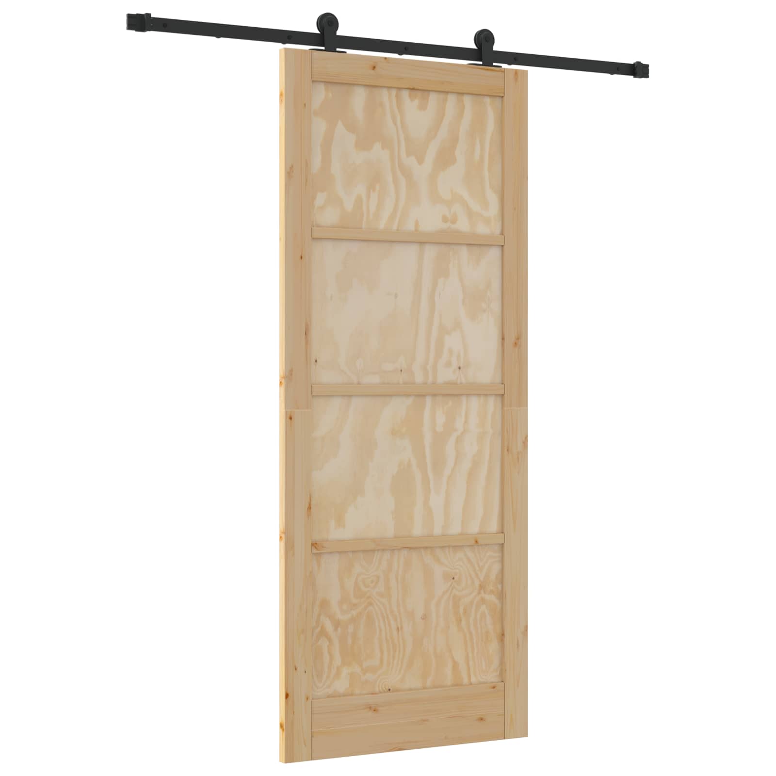 Slankios durys Natūrali ir juoda 86 x 211 cm
