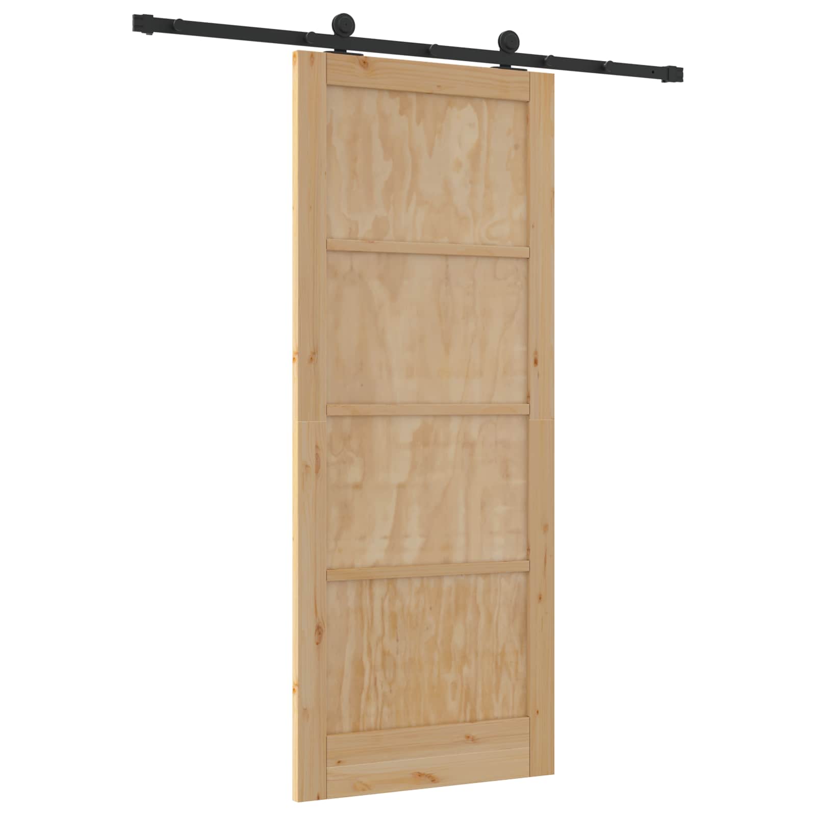 Slankios durys Natūrali ir juoda 86 x 211 cm