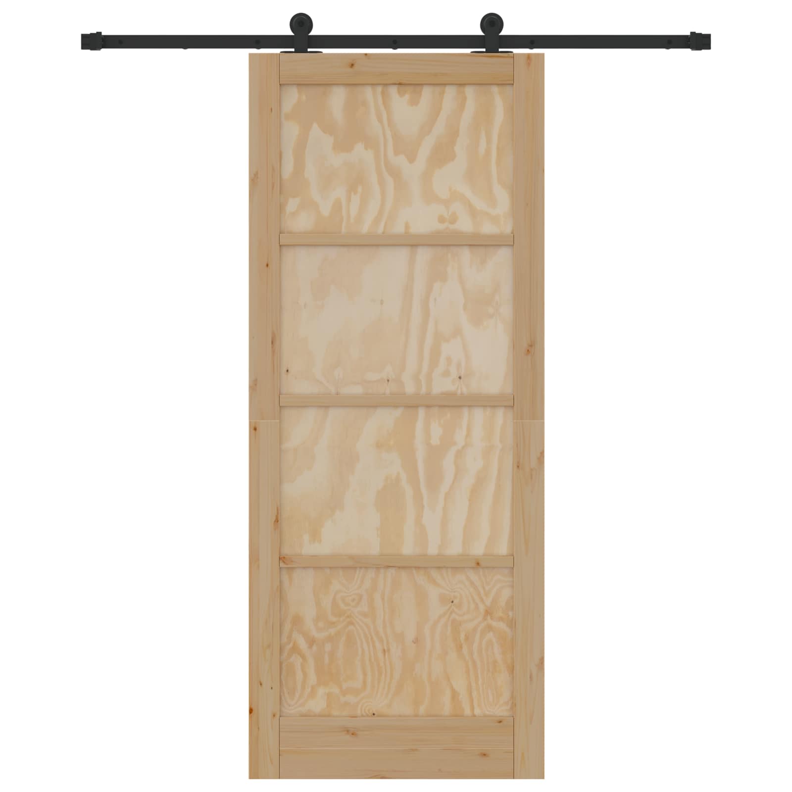 Slankios durys Natūrali ir juoda 86 x 211 cm