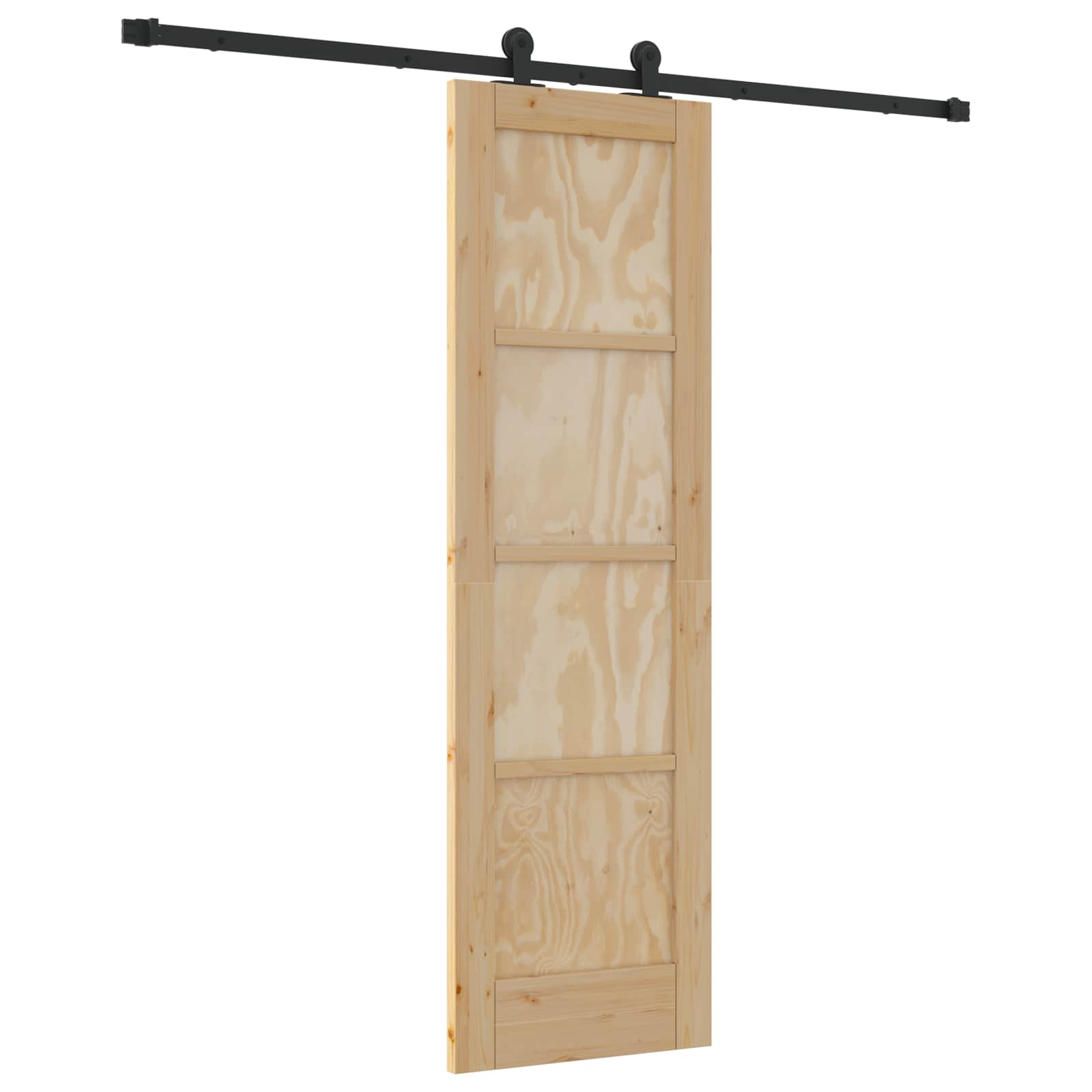 Slankios durys Natūrali ir juoda 61 x 198,5 cm