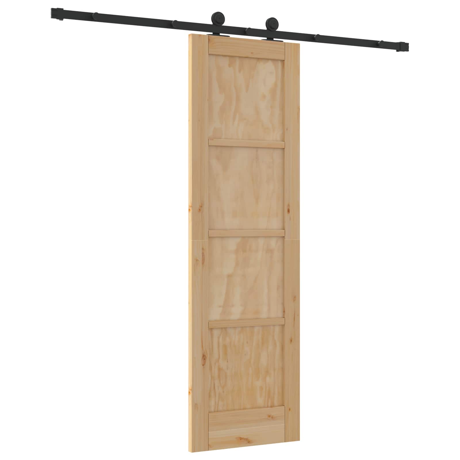 Slankios durys Natūrali ir juoda 61 x 198,5 cm