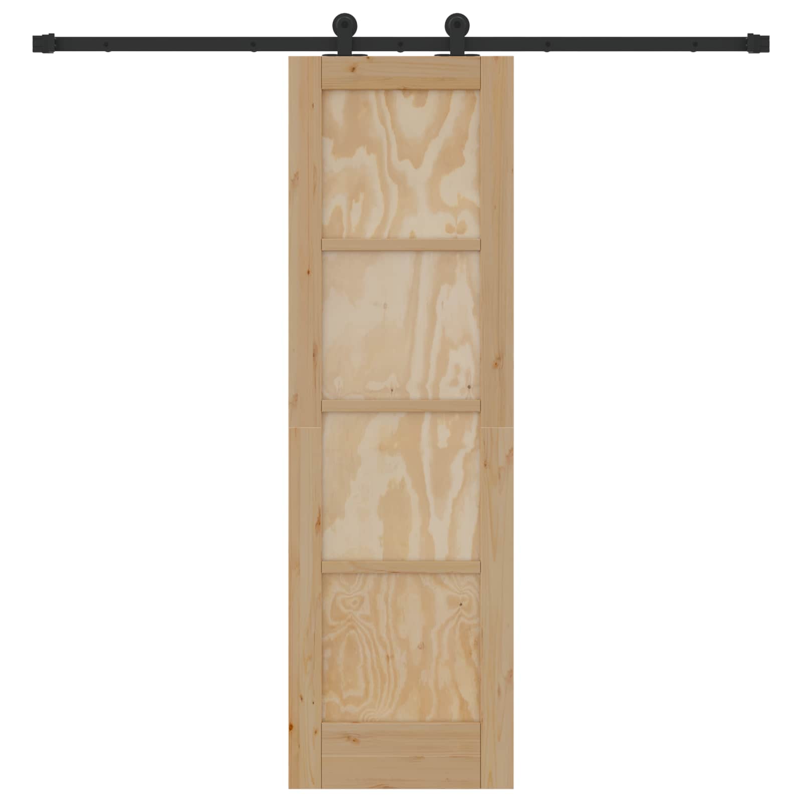Slankios durys Natūrali ir juoda 61 x 198,5 cm