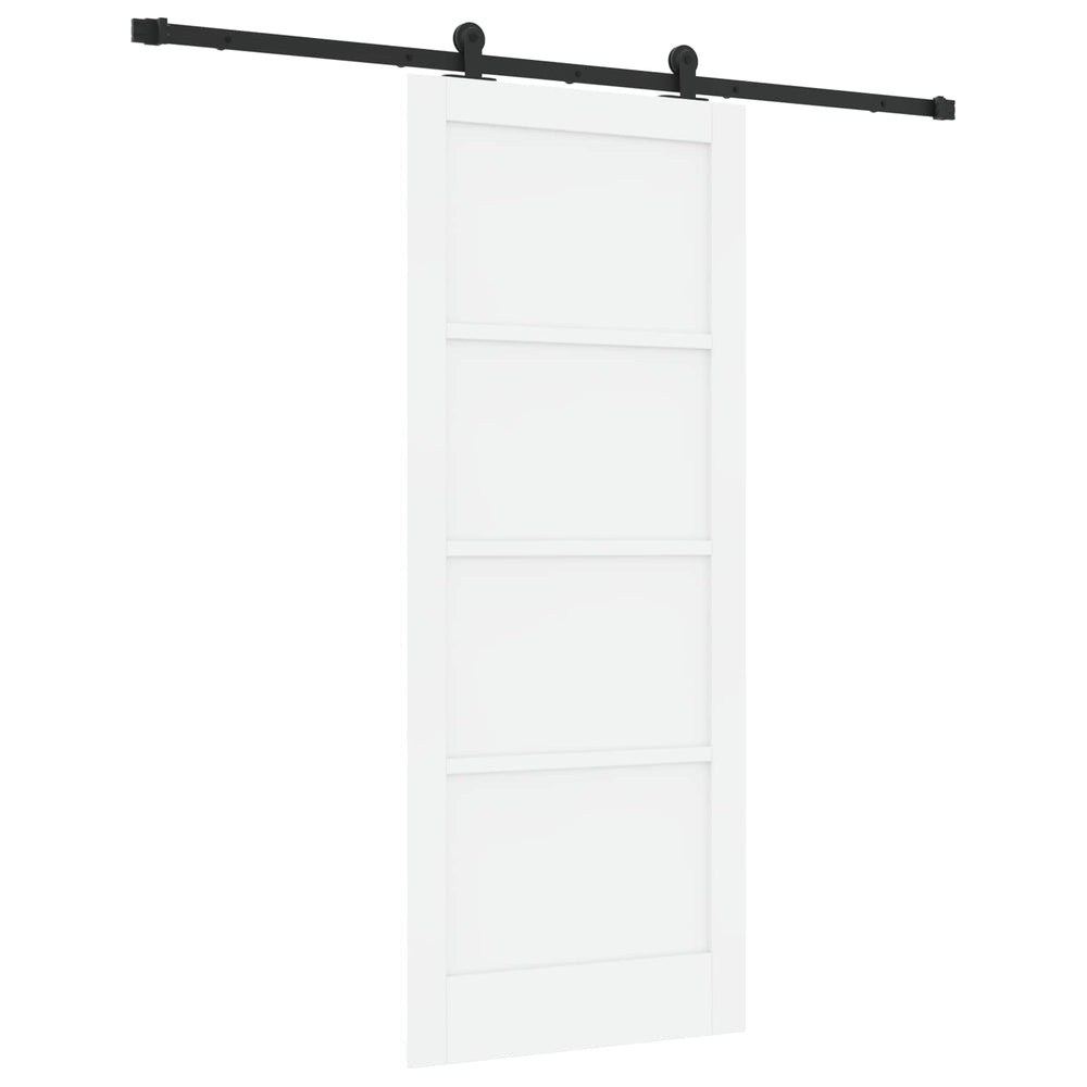 Slankios durys Balta ir juoda 83 x 202 cm