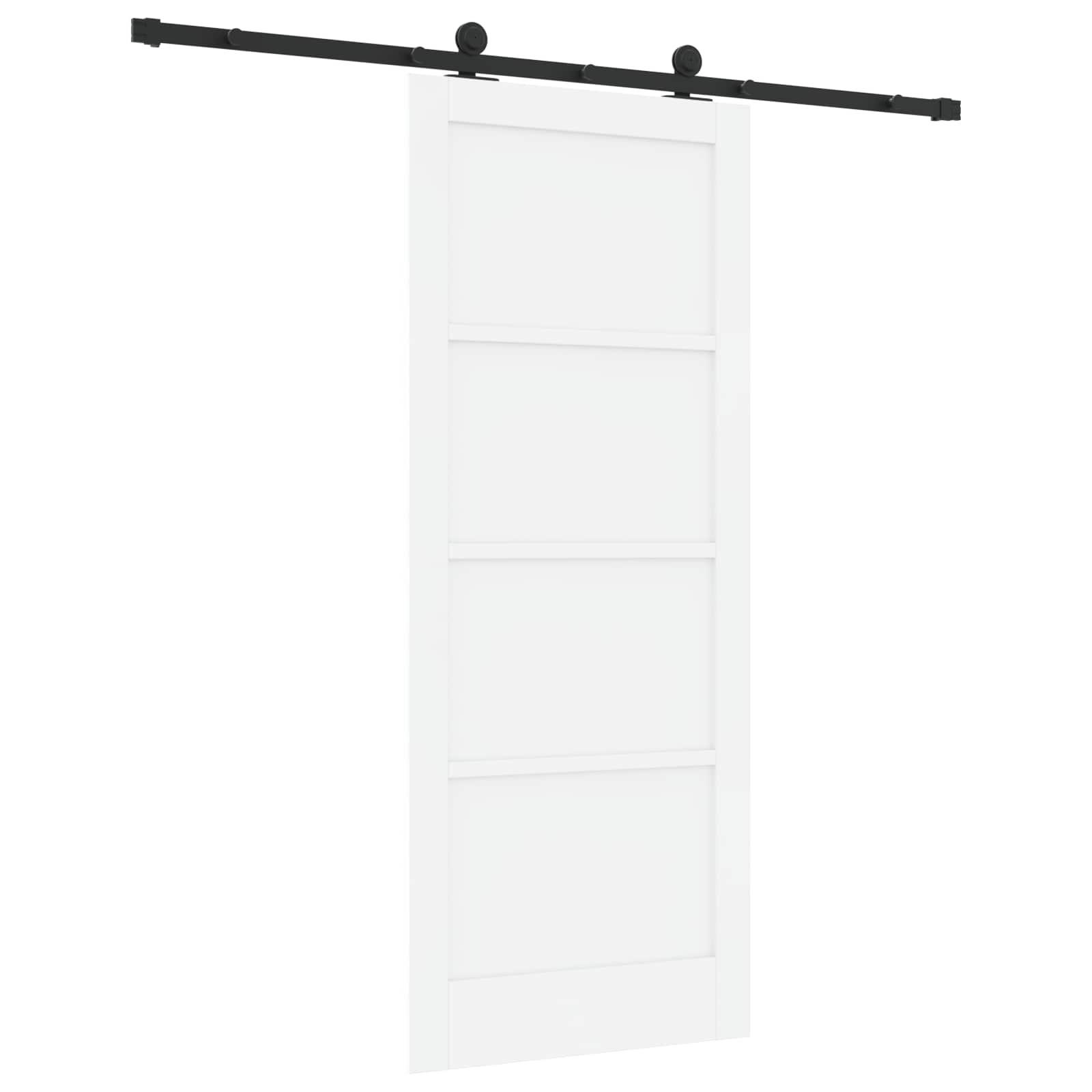 Slankios durys Balta ir juoda 83 x 202 cm