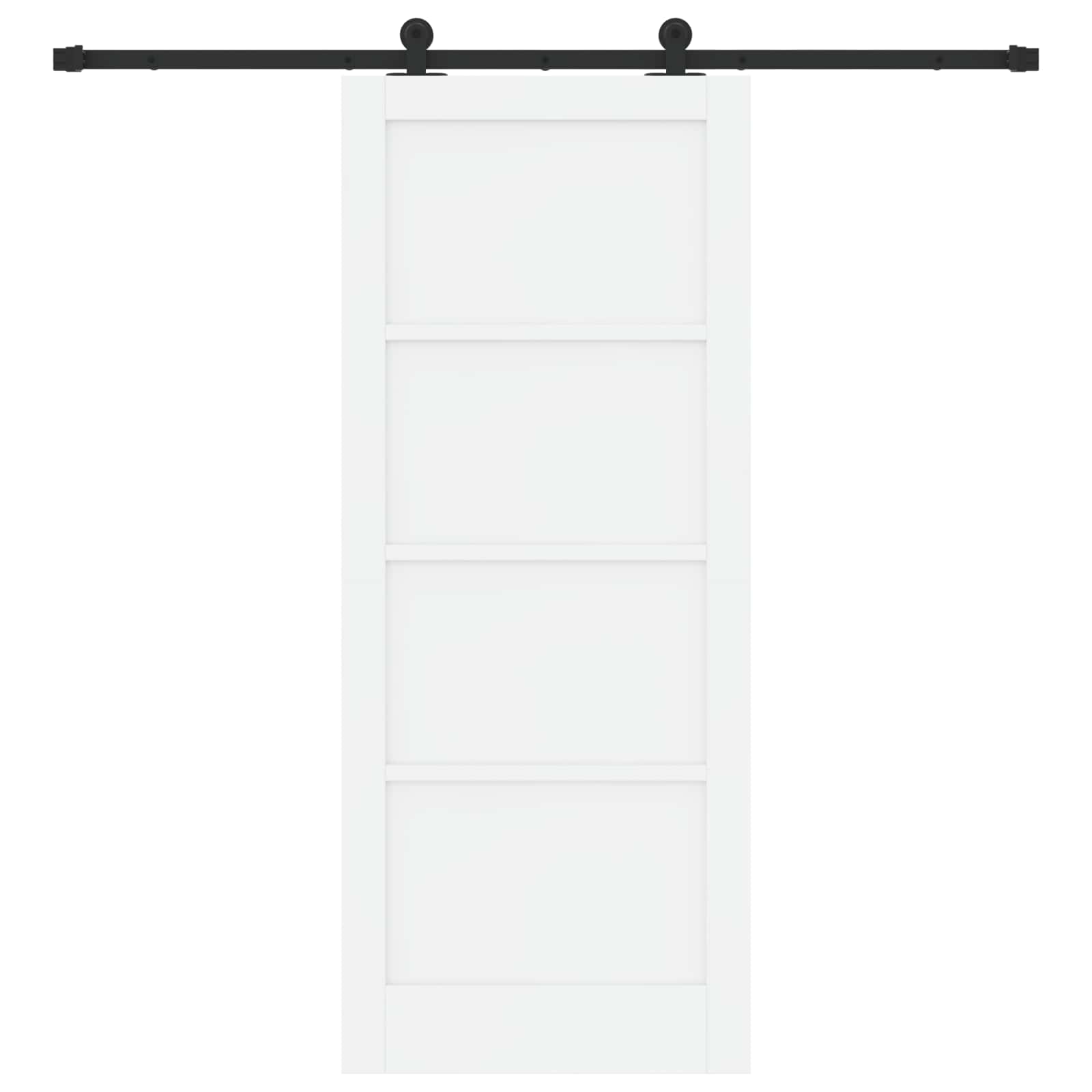 Slankios durys Balta ir juoda 83 x 202 cm