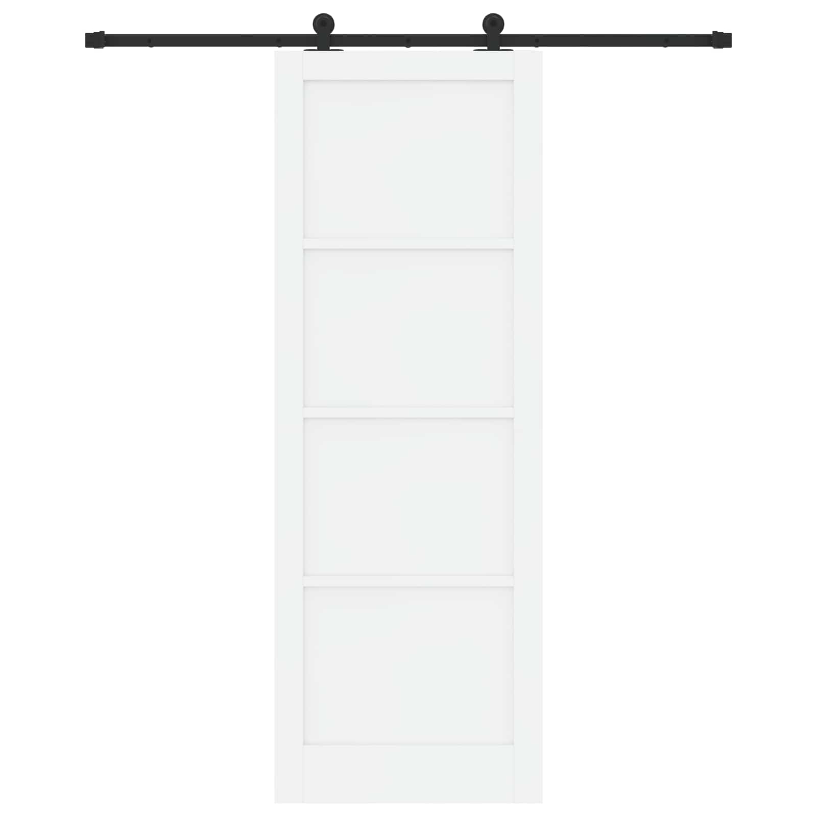 Bīdāmās durvis Baltas un melnas 83 x 232 cm
