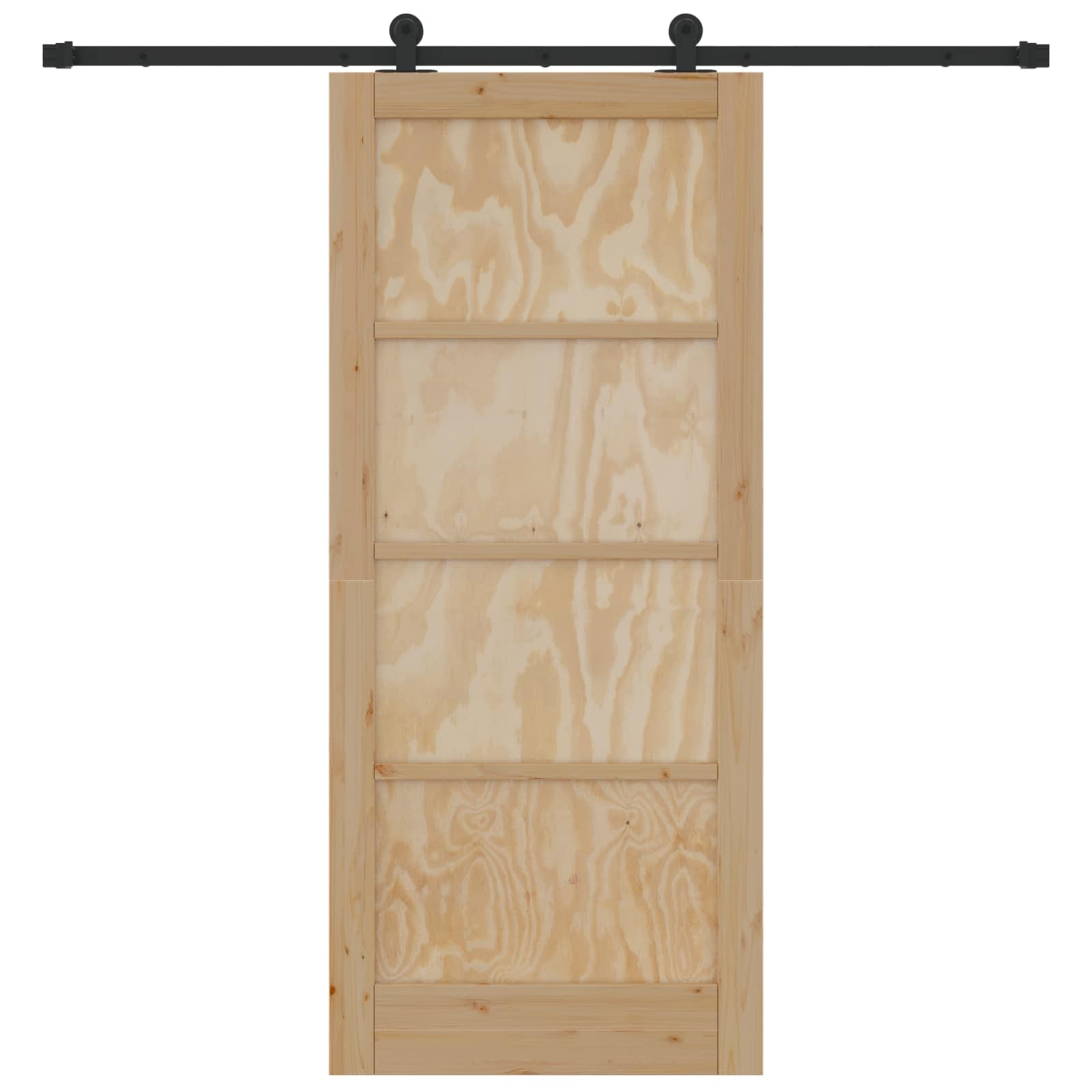 Slankios durys Natūrali ir juoda 86 x 198,5 cm