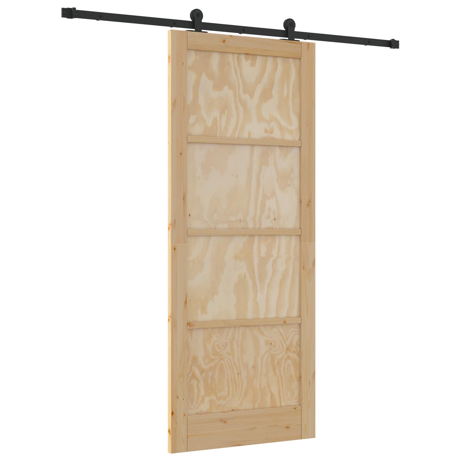 Slankios durys Natūrali ir juoda 86 x 211 cm