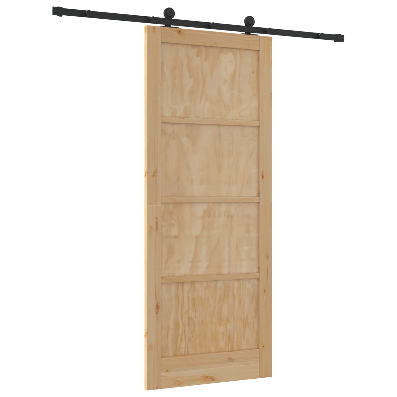 Slankios durys Natūrali ir juoda 86 x 211 cm