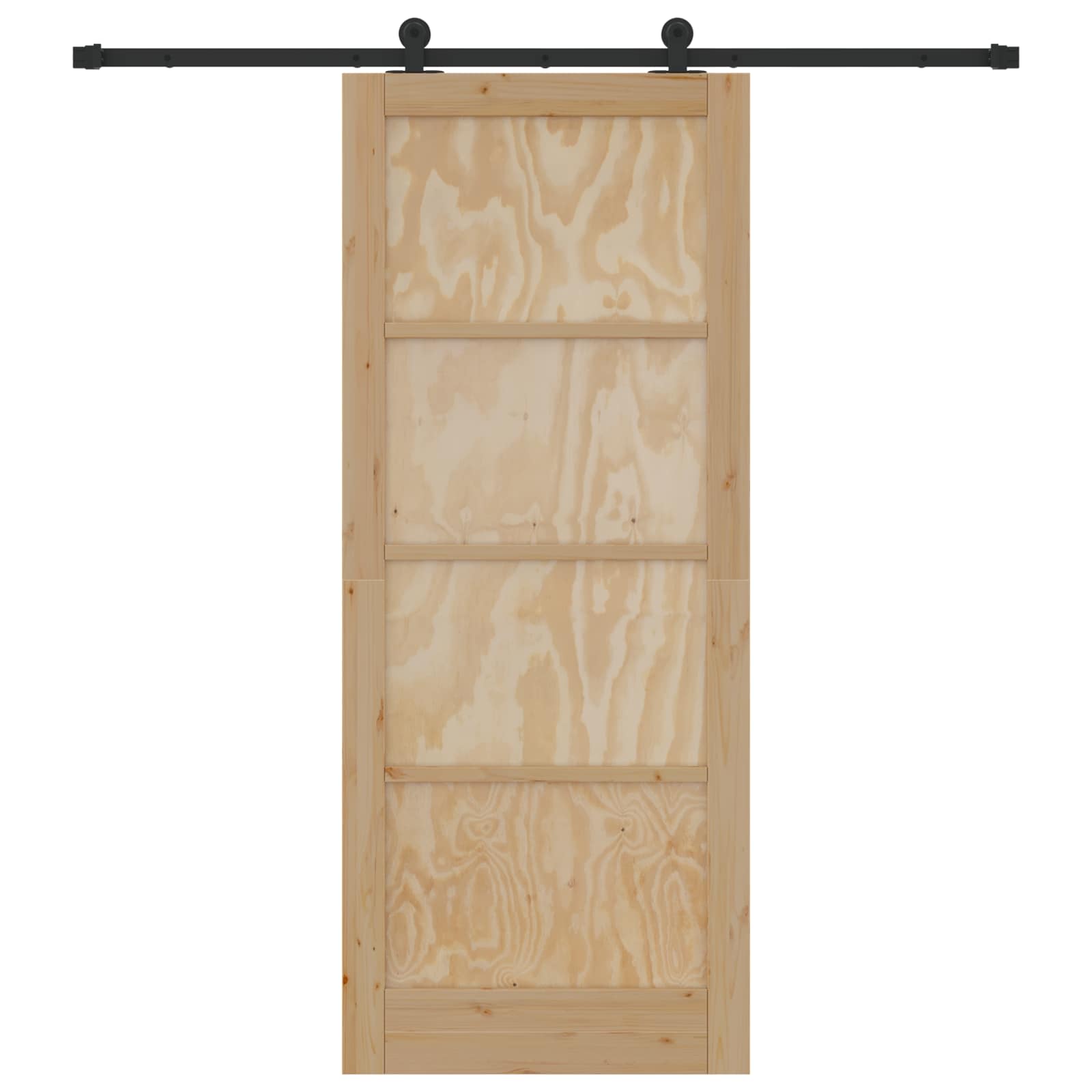 Slankios durys Natūrali ir juoda 86 x 211 cm
