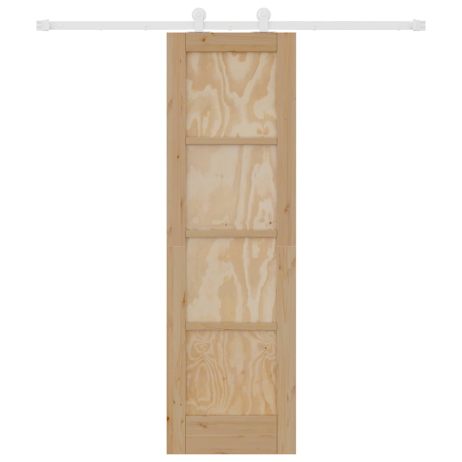 Bīdāmās durvis Naturālas un Baltas 61 x 198,5 cm