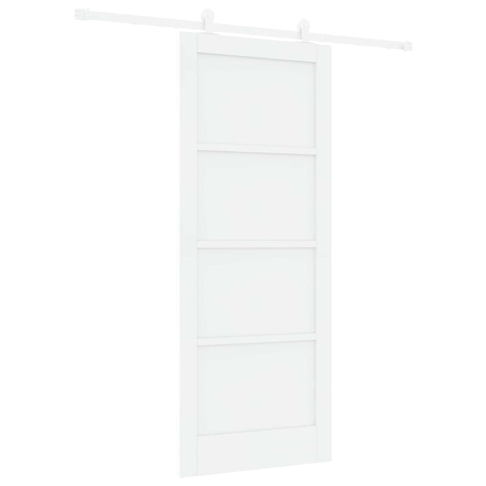 Slankios durys Balta 83 x 202 cm Pušies medienos masyvas