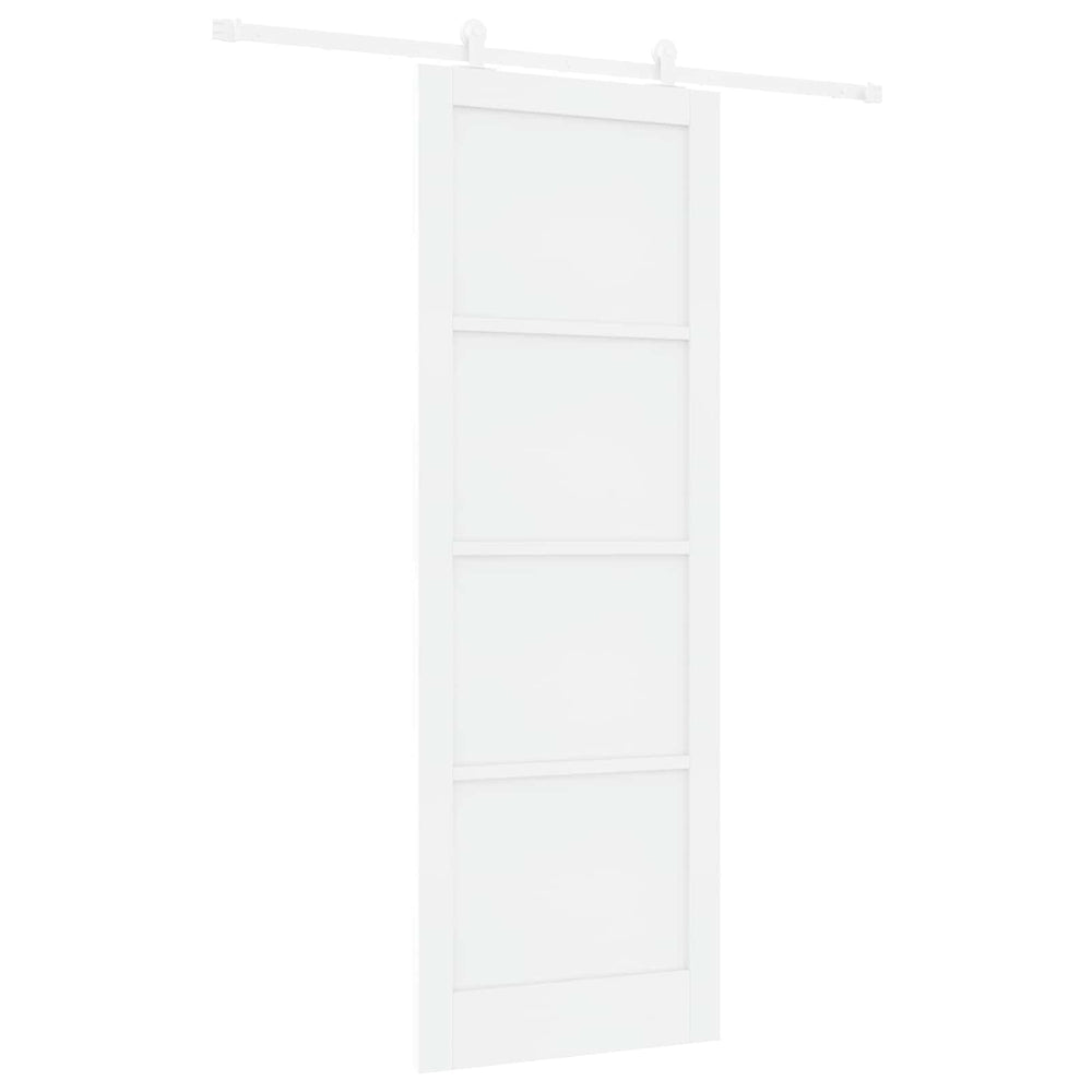Slankios durys Balta 83 x 232 cm Pušies medienos masyvas