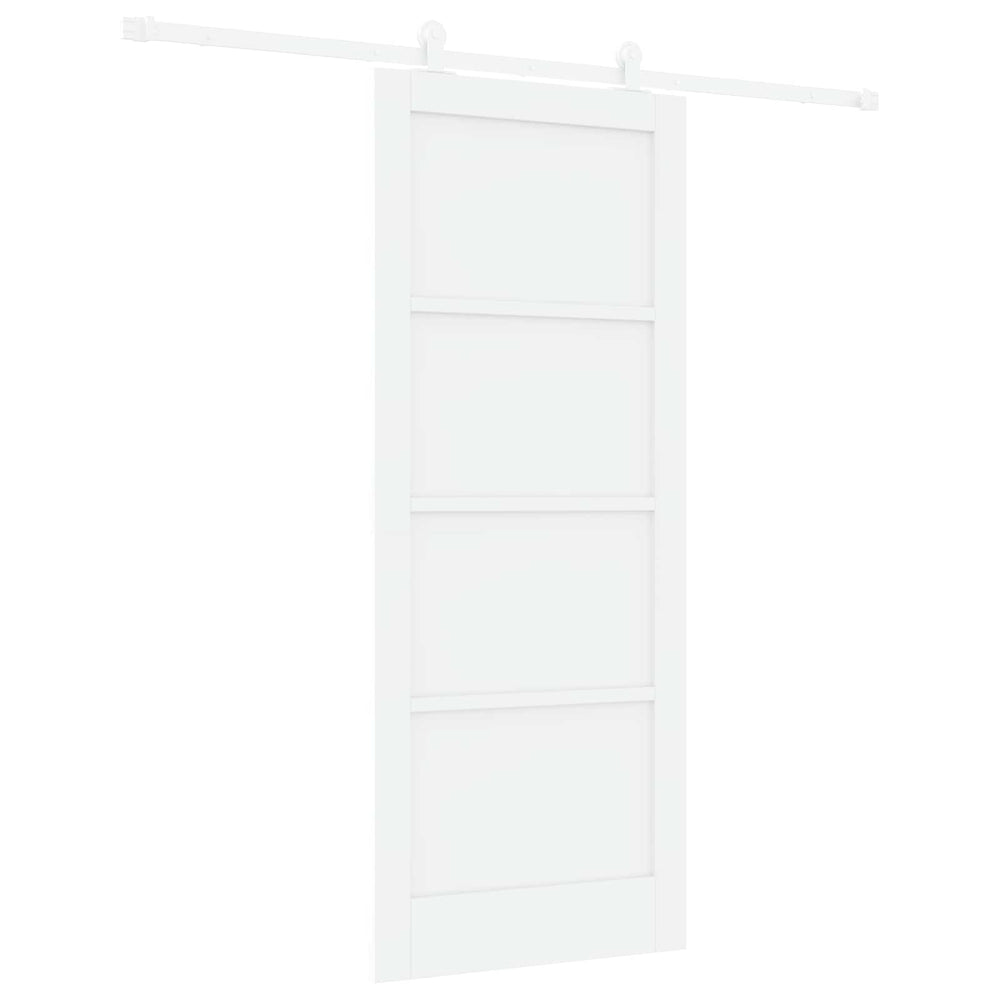 Slankios durys Balta 83 x 202 cm Pušies medienos masyvas