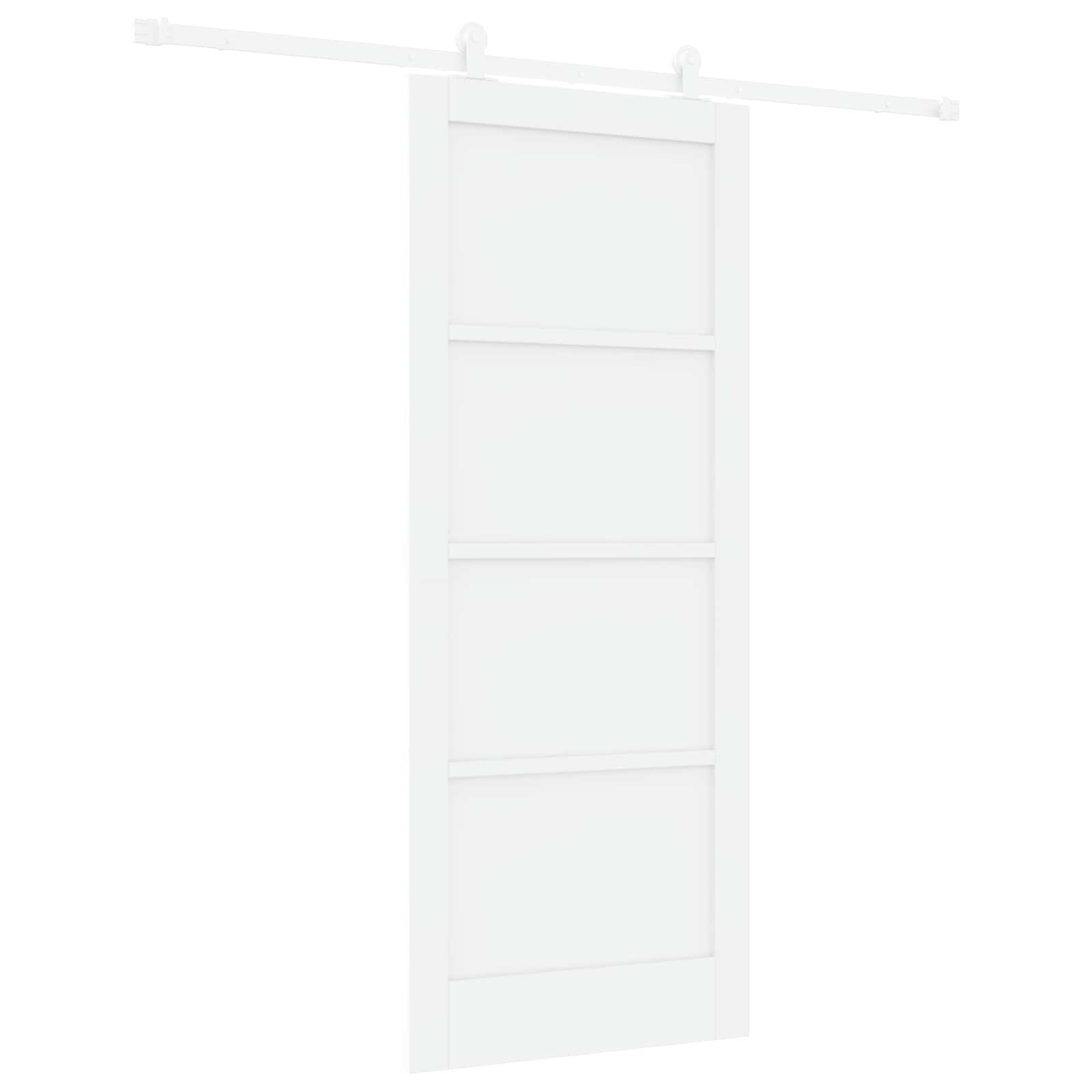 Slankios durys Balta 83 x 202 cm Pušies medienos masyvas