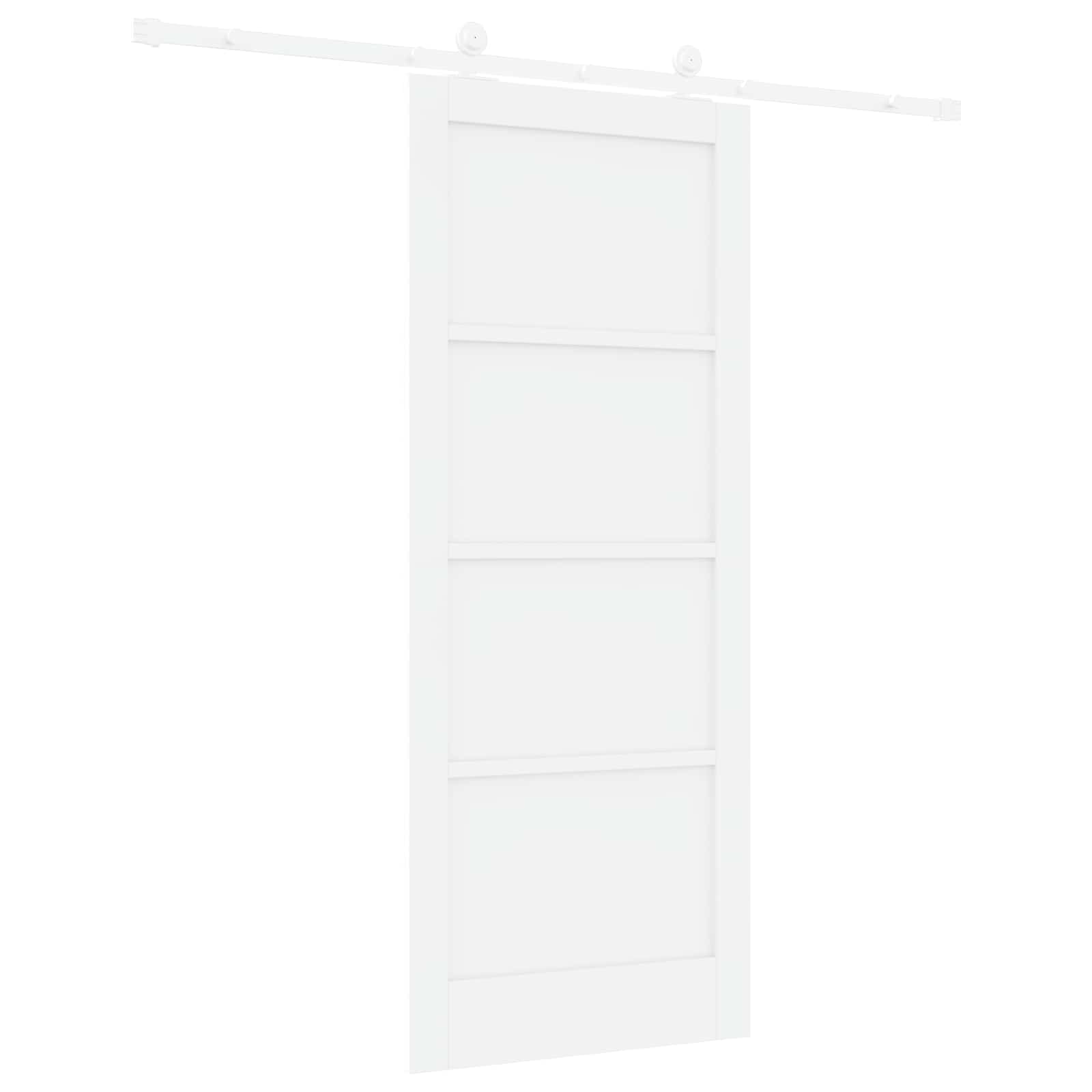 Slankios durys Balta 83 x 202 cm Pušies medienos masyvas