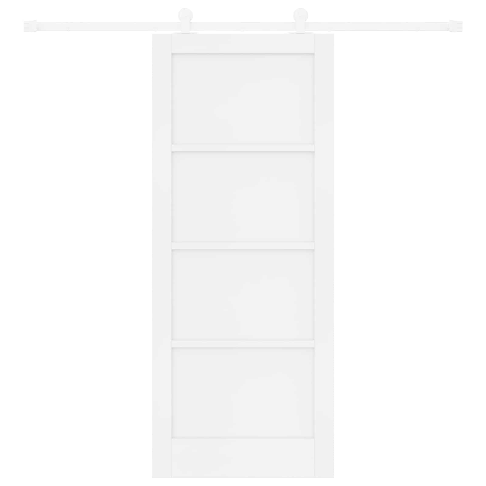 Slankios durys Balta 83 x 202 cm Pušies medienos masyvas