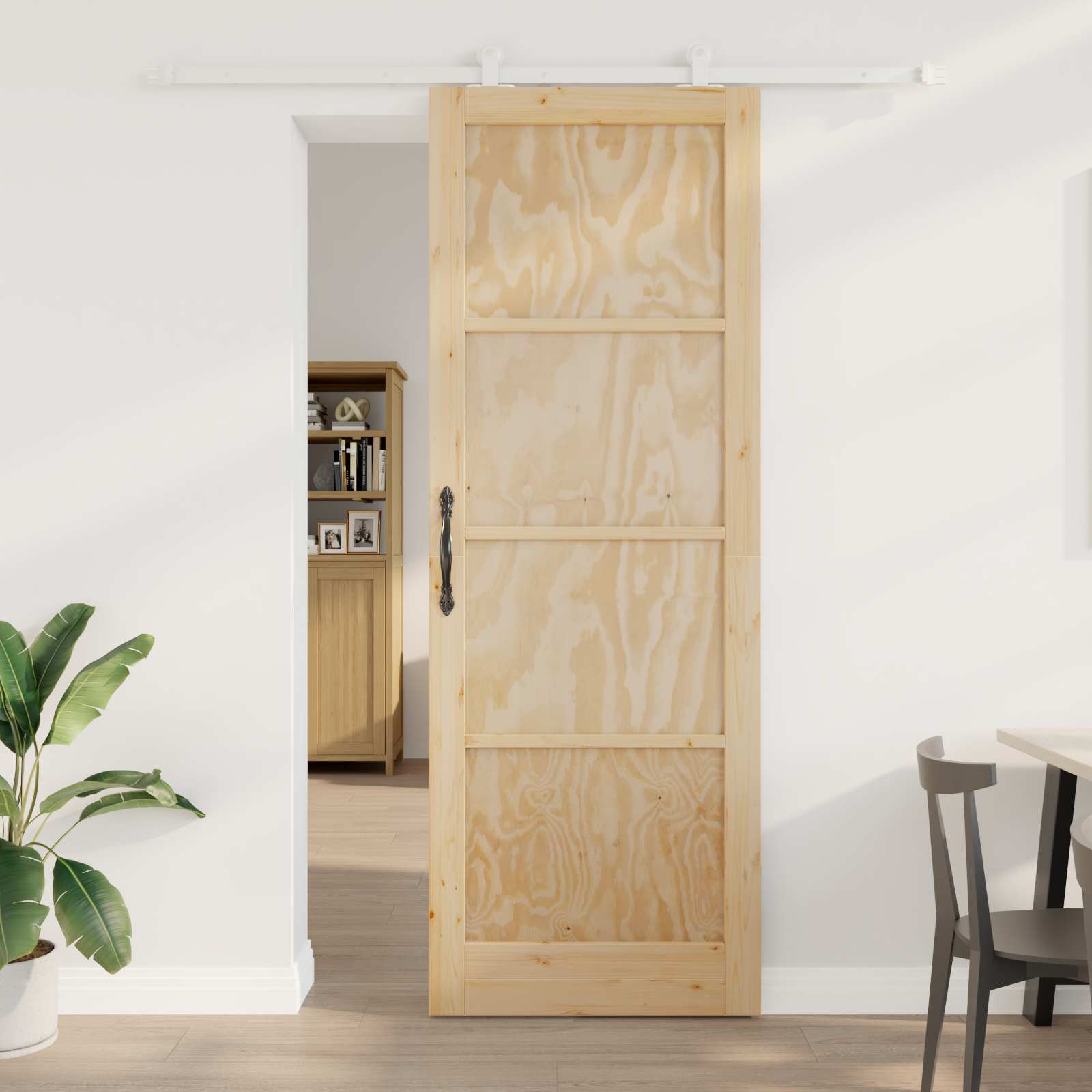 Slankios durys Natūrali ir Balta 83 x 232 cm